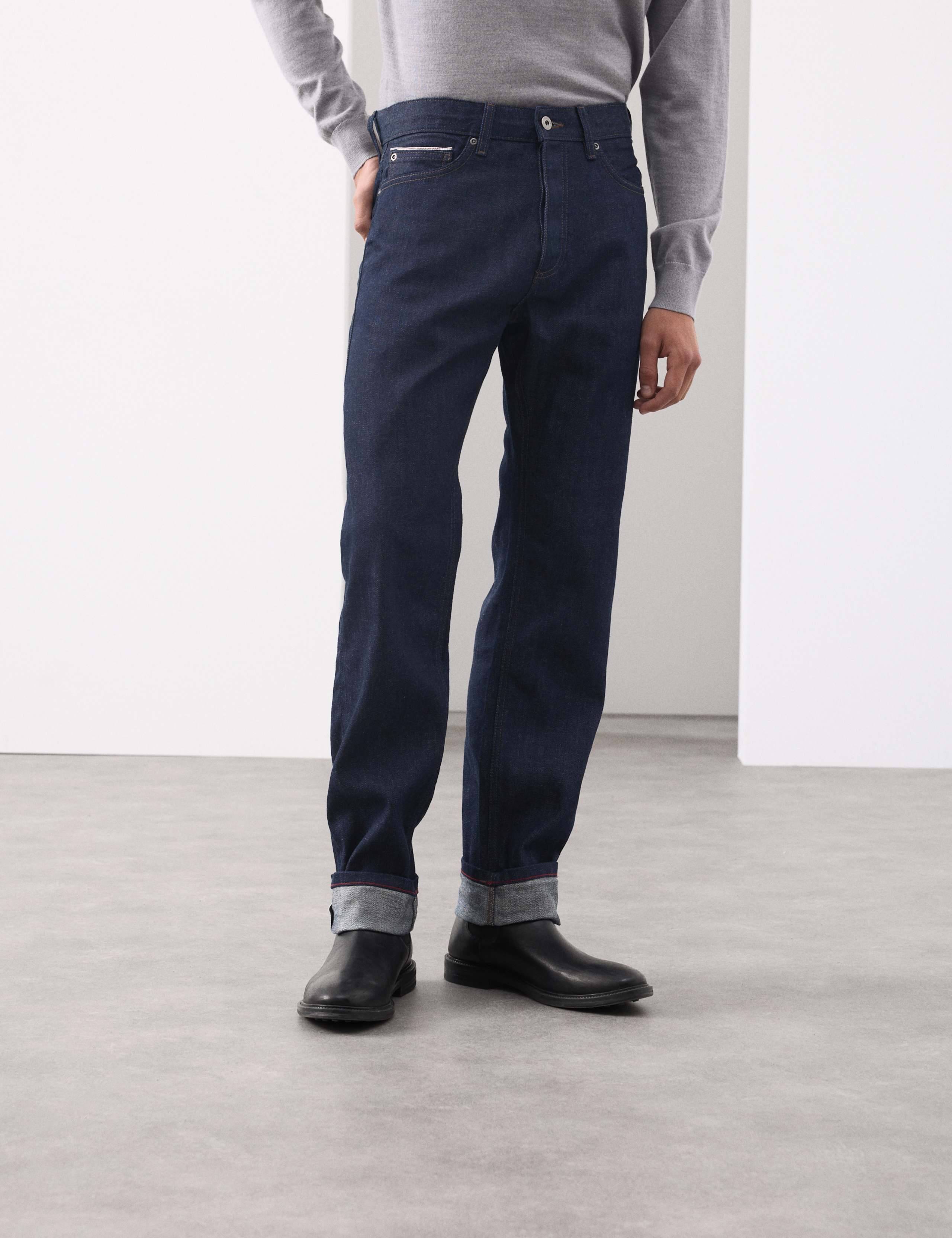 Straight Fit Japanese Rigid Selvedge Jeans 7 of 7