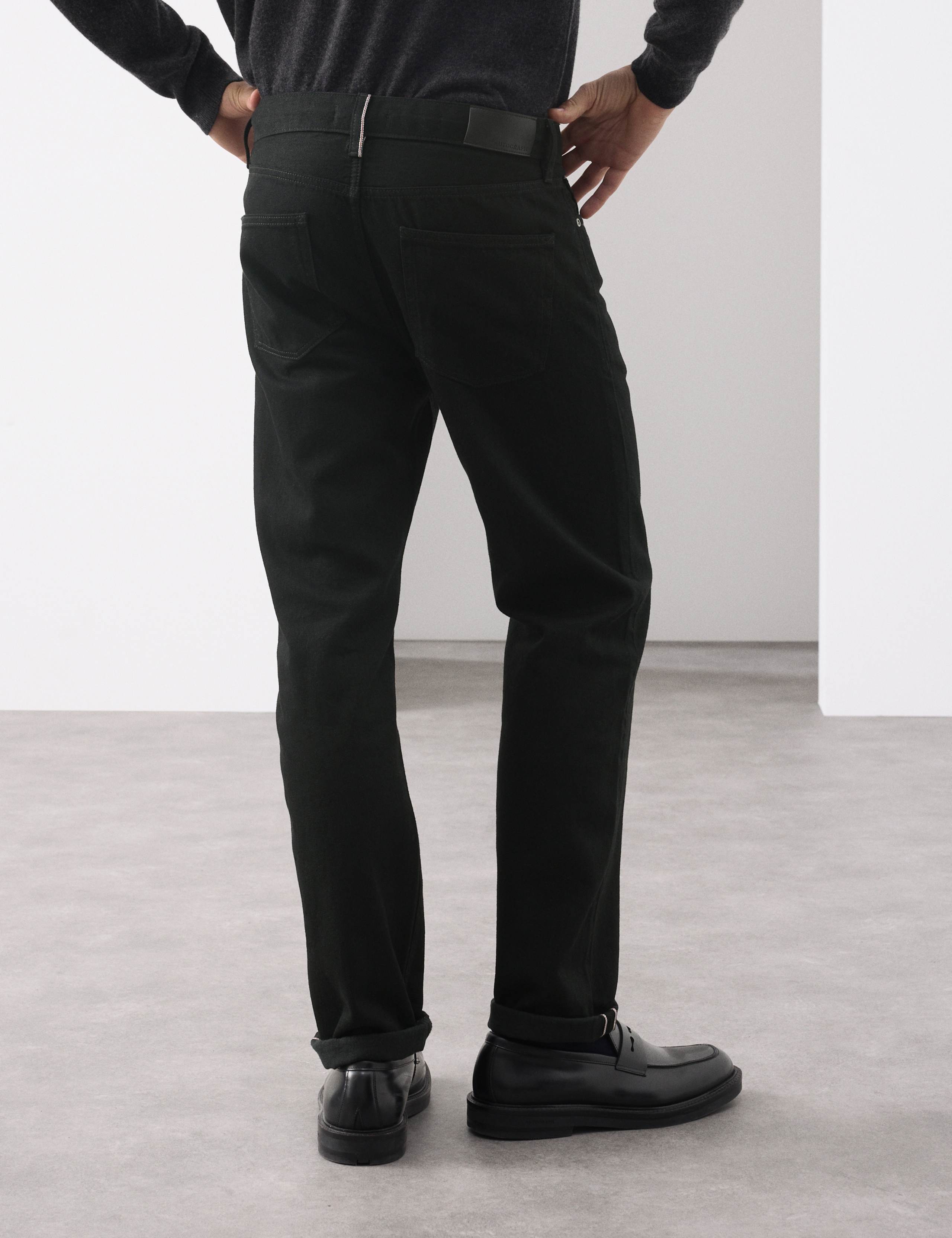 Straight Fit Pure Cotton Selvedge Jeans 3 of 6