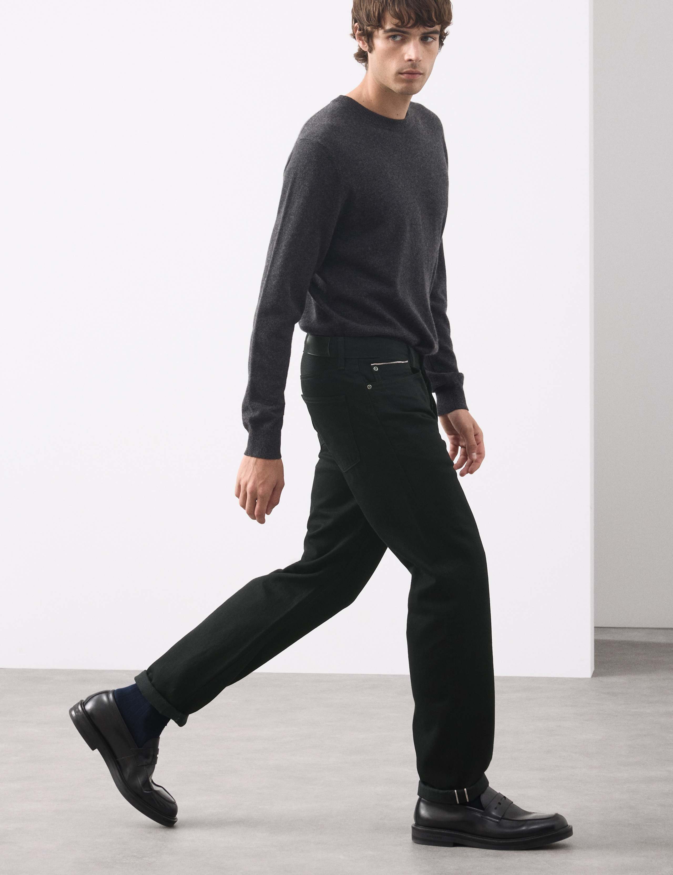 Straight Fit Pure Cotton Selvedge Jeans 5 of 6