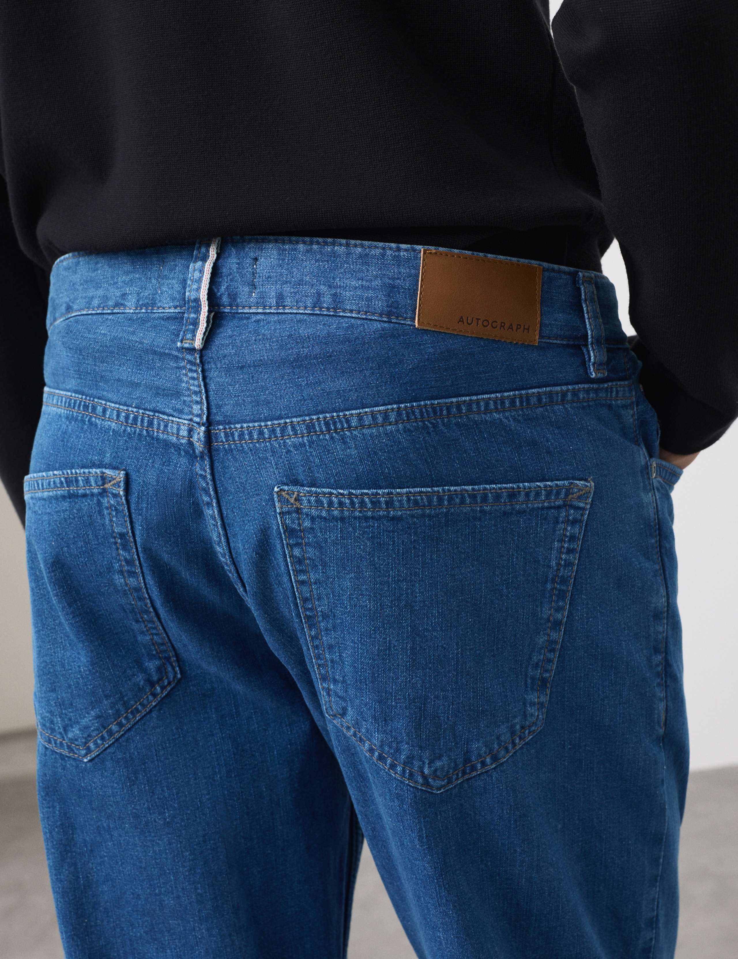 Straight Fit Lightweight Selvedge Jeans 4 of 7