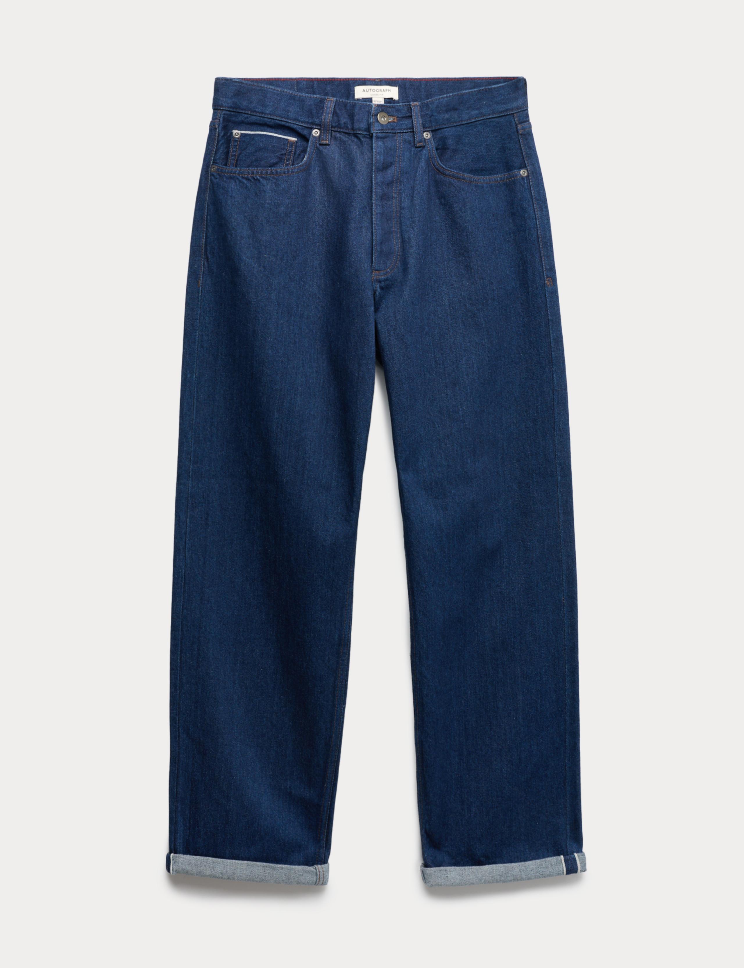 Loose Fit Rigid Pure Cotton Selvedge Jeans 2 of 7