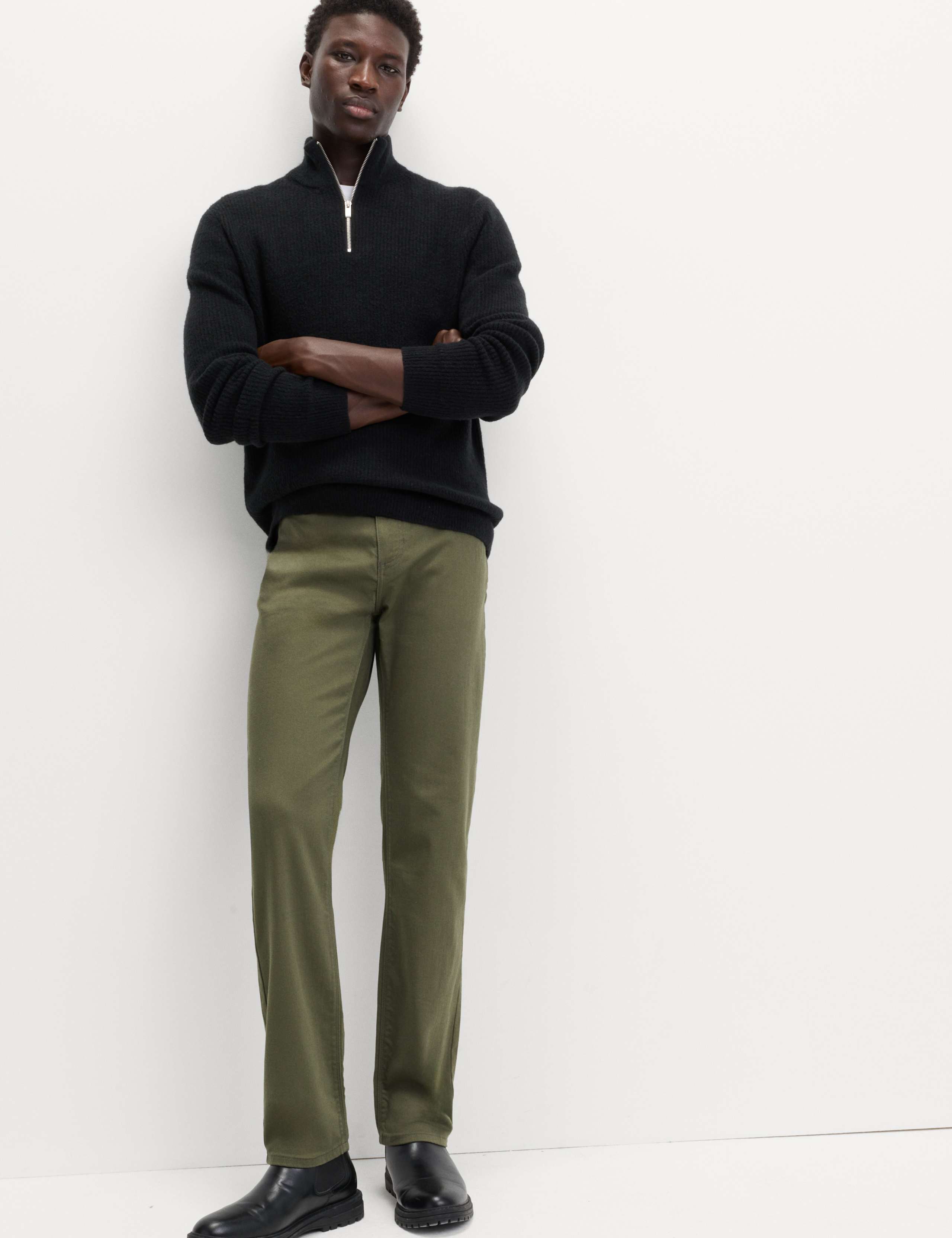 Straight Fit Stretch Jeans 1 of 7