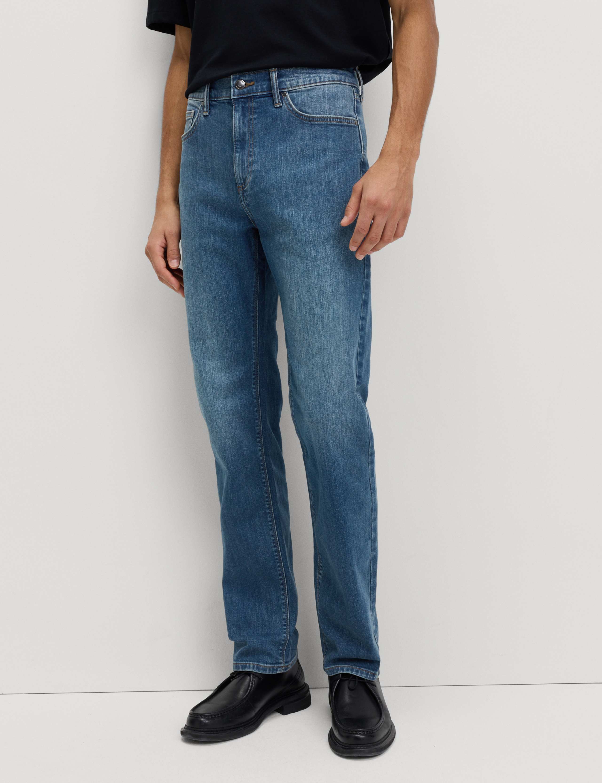 2 Pack Straight Fit Stretch Jeans 2 of 5