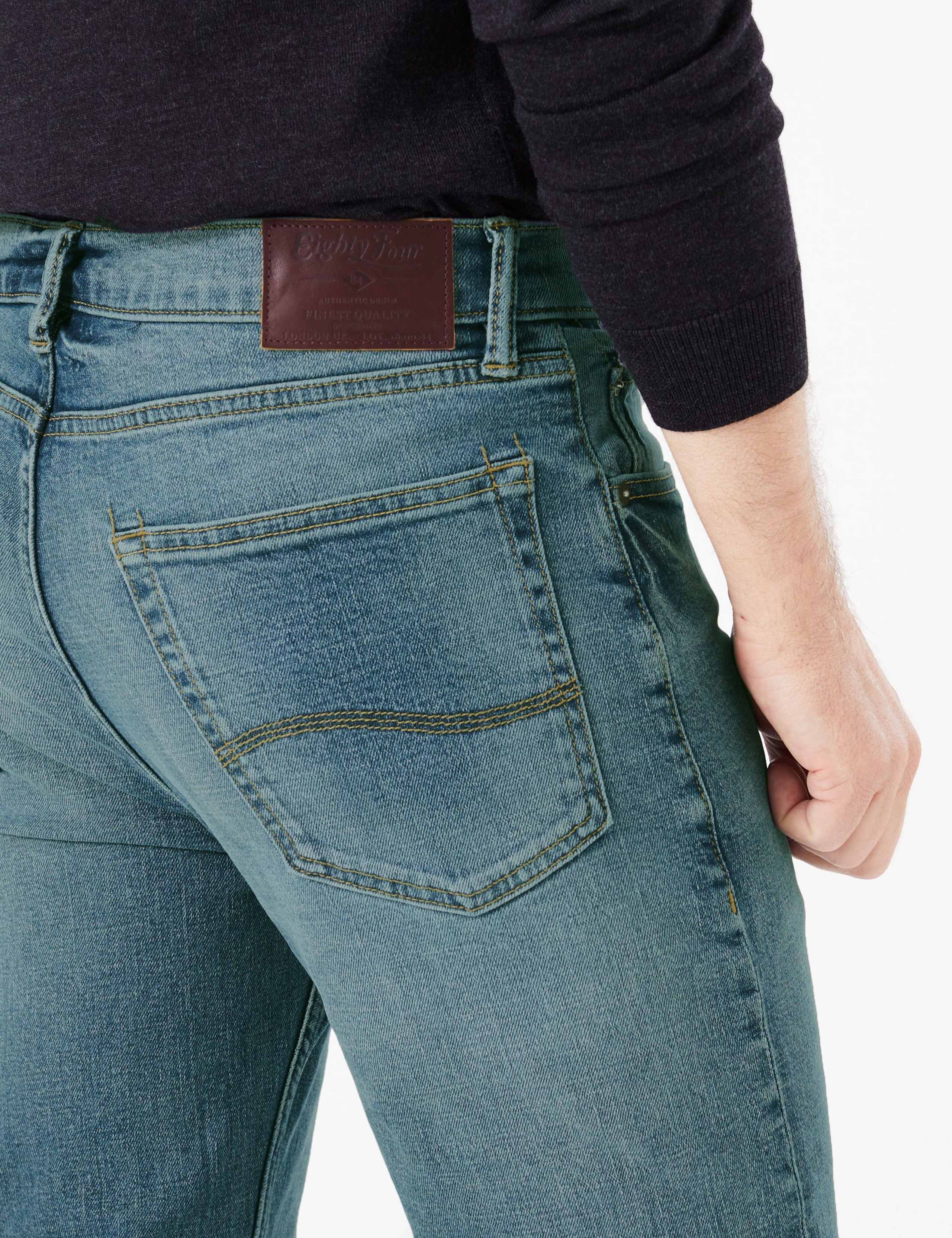 Straight Fit Vintage Wash Stretch Jeans 5 of 7
