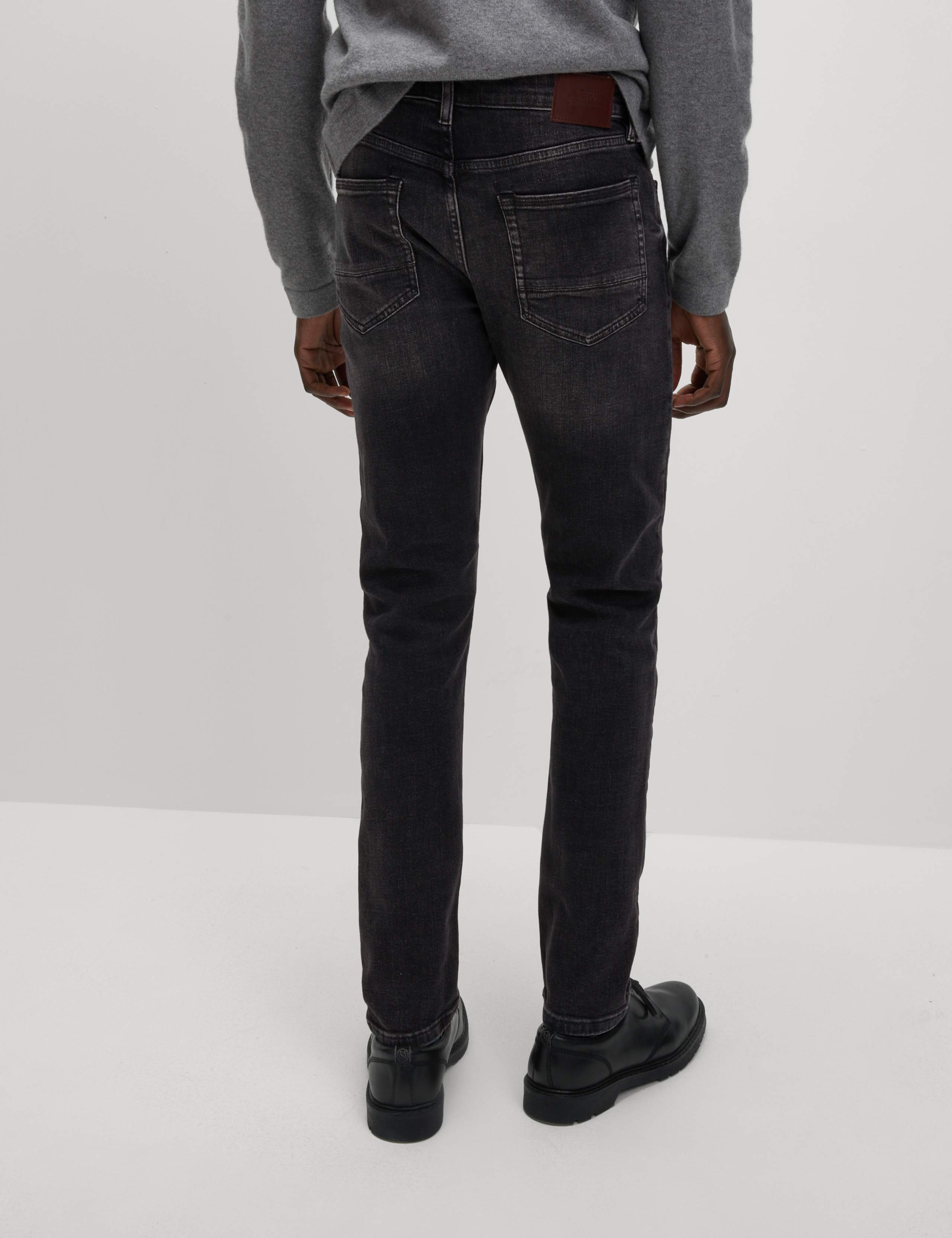 Slim Fit Vintage Wash Crosshatch Jeans 4 of 6