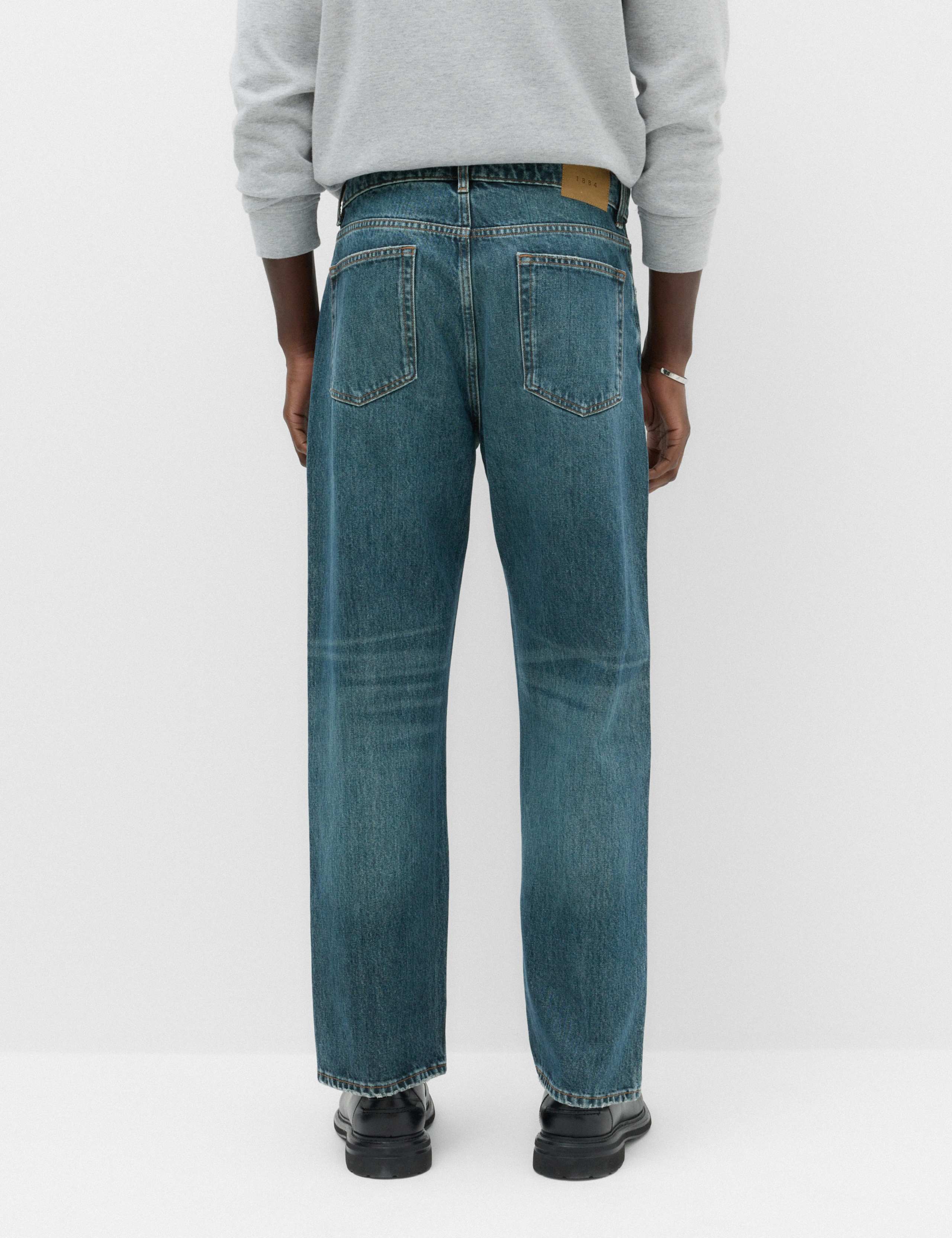 Straight Fit Pure Cotton Heavyweight Jeans 5 of 7