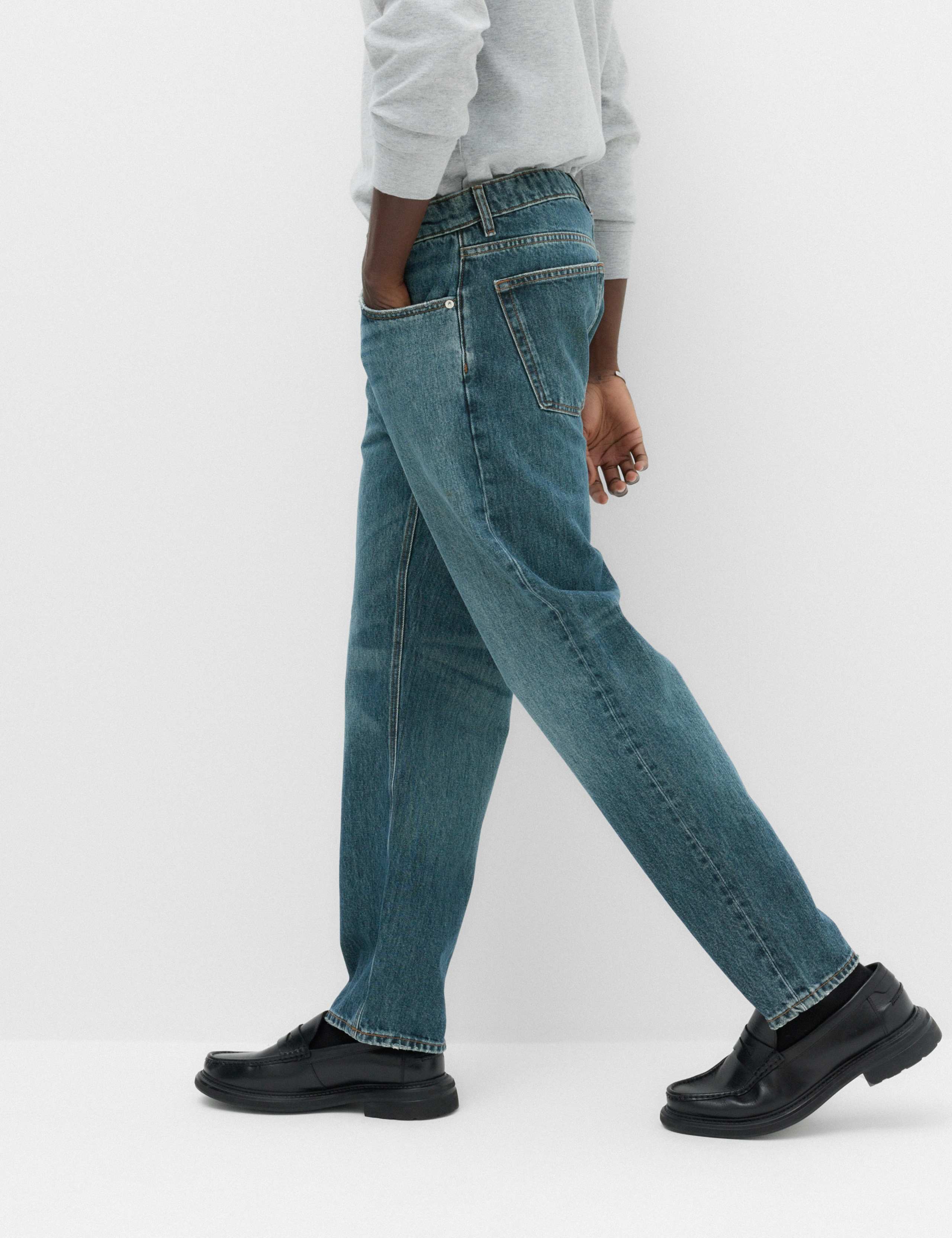 Straight Fit Pure Cotton Heavyweight Jeans 6 of 7