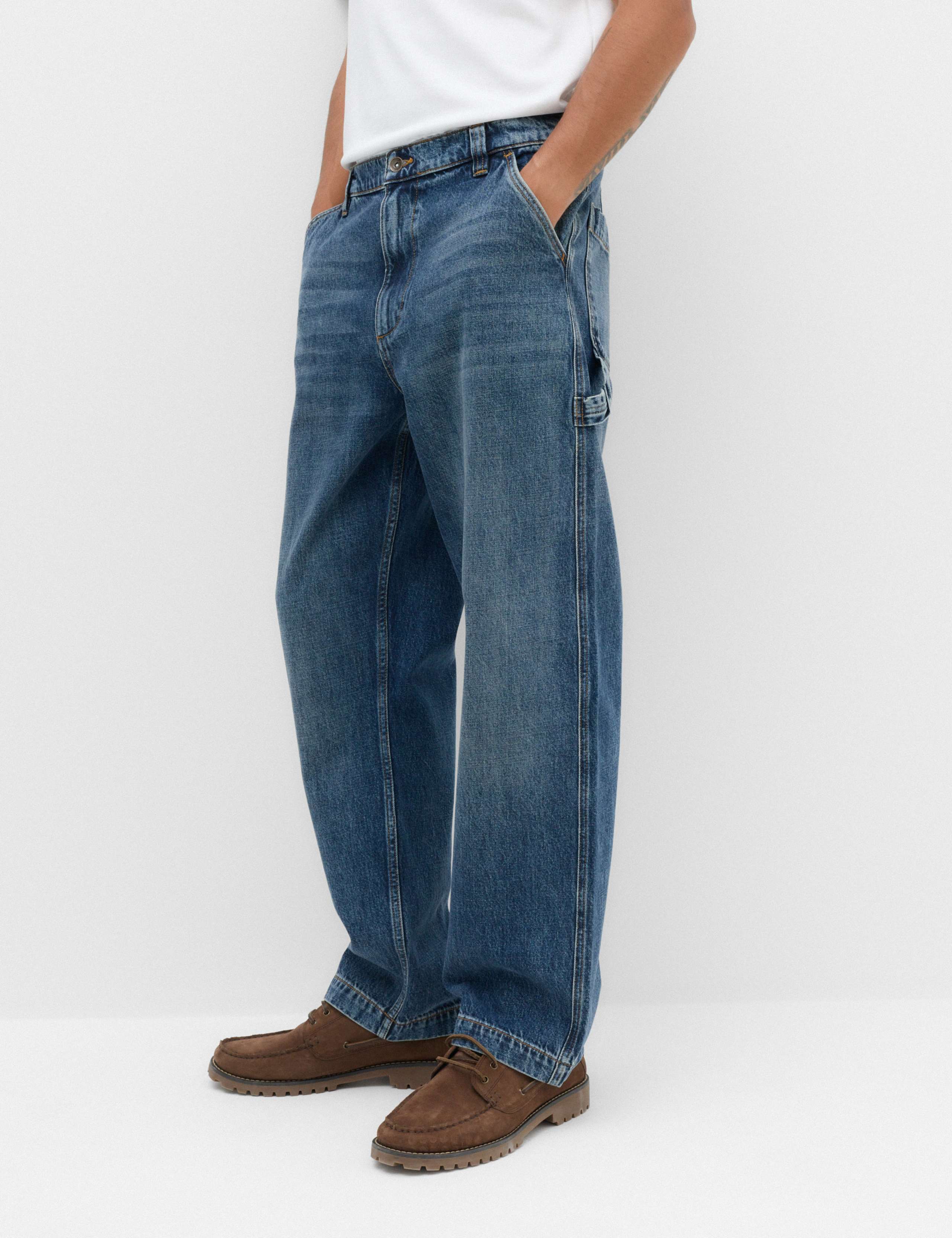 Loose Fit Pure Cotton Carpenter Jeans 1 of 7