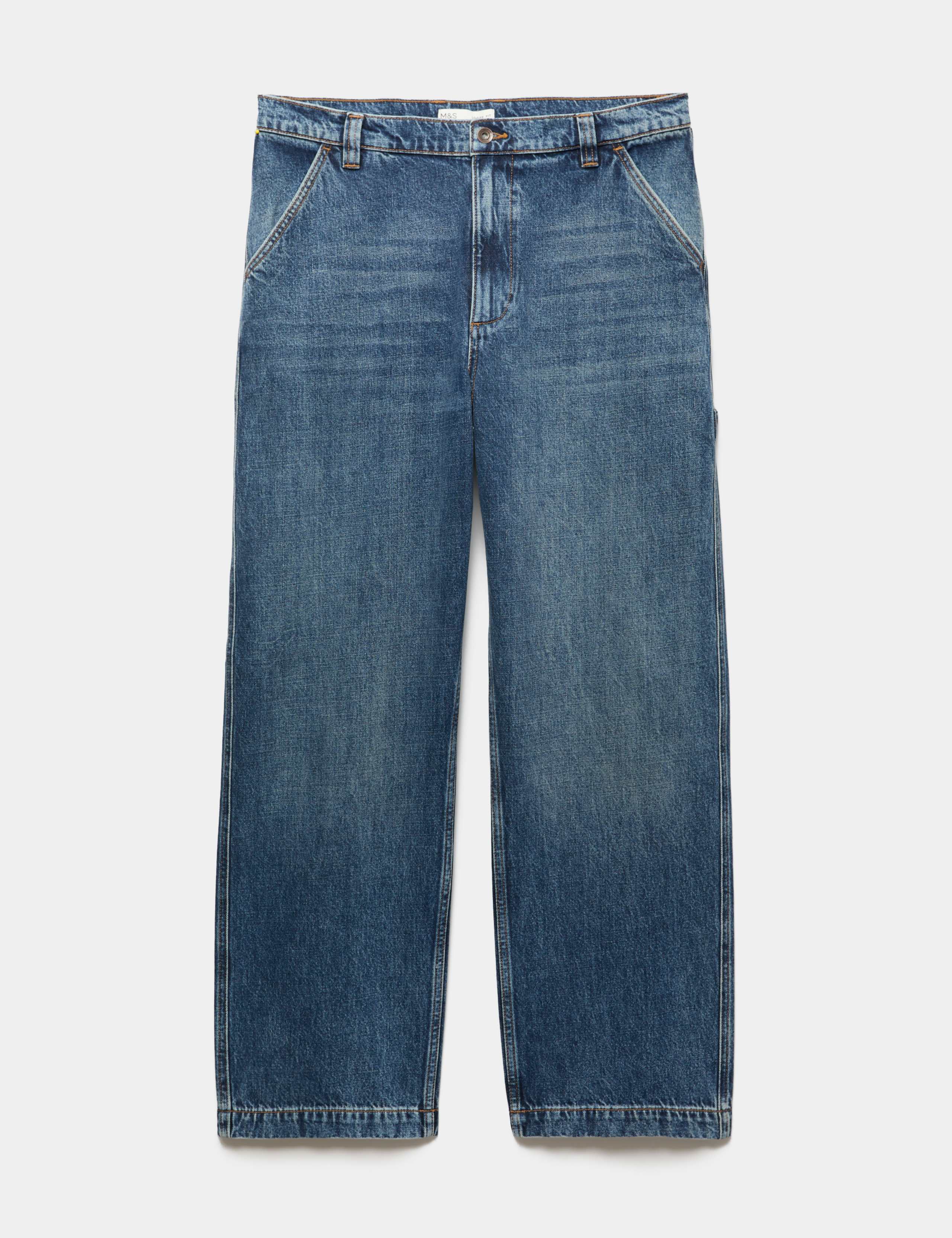 Loose Fit Pure Cotton Carpenter Jeans 2 of 7
