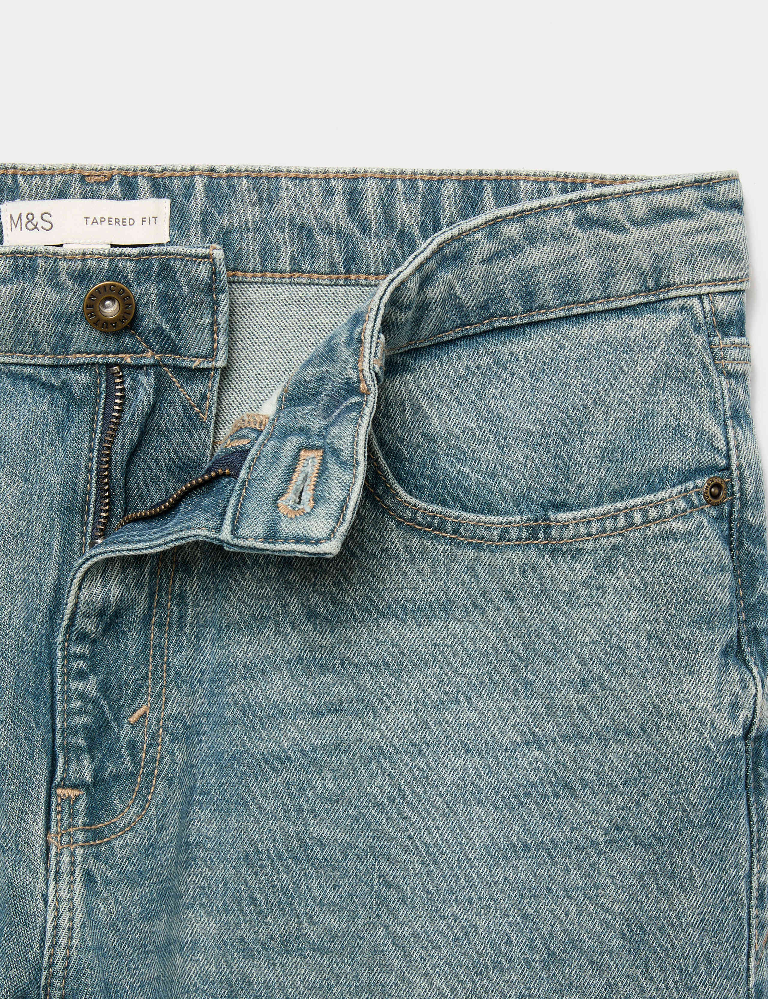 Authentic Tapered Fit Stretch Jeans 7 of 8