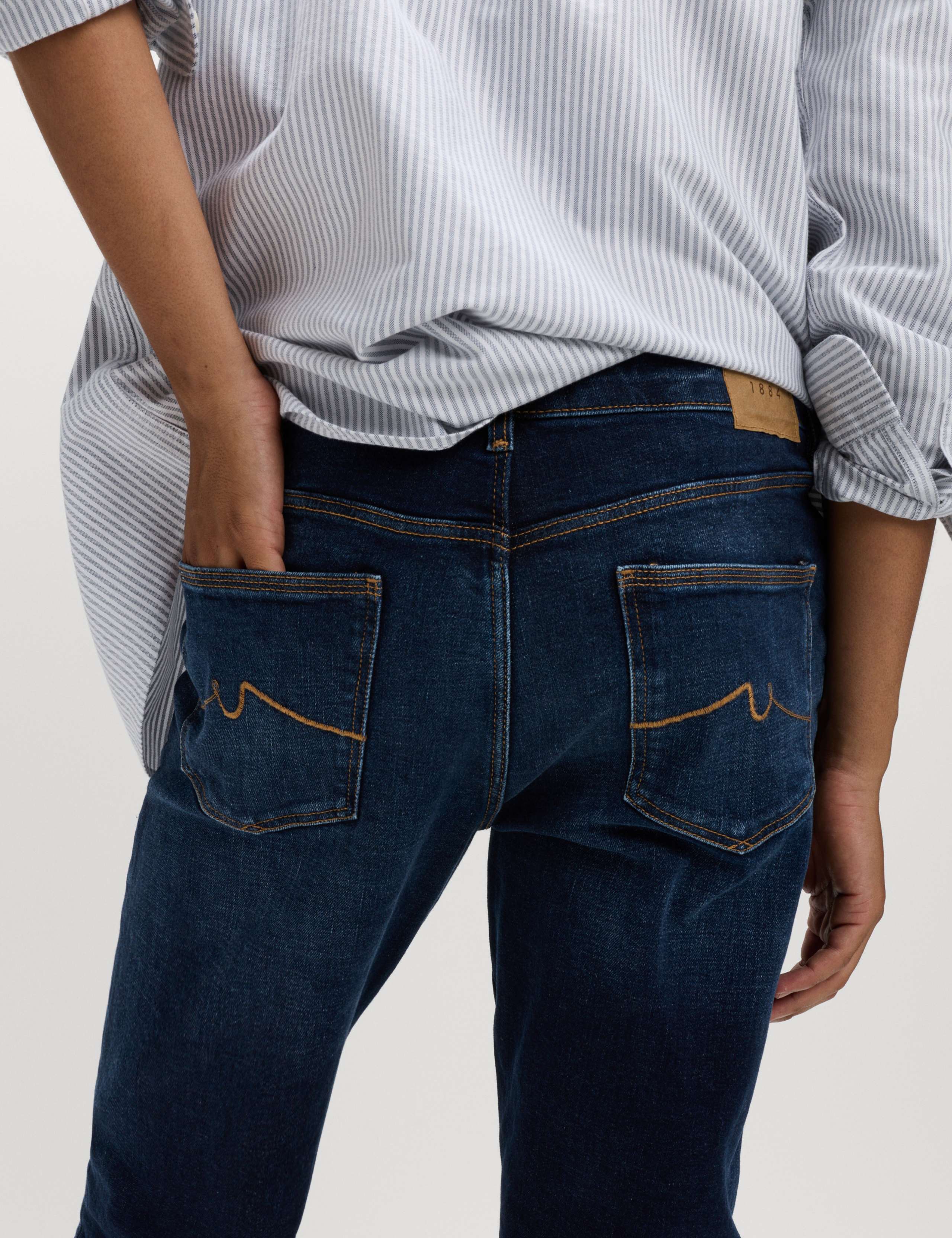 Authentic Tapered Fit Stretch Jeans 5 of 5