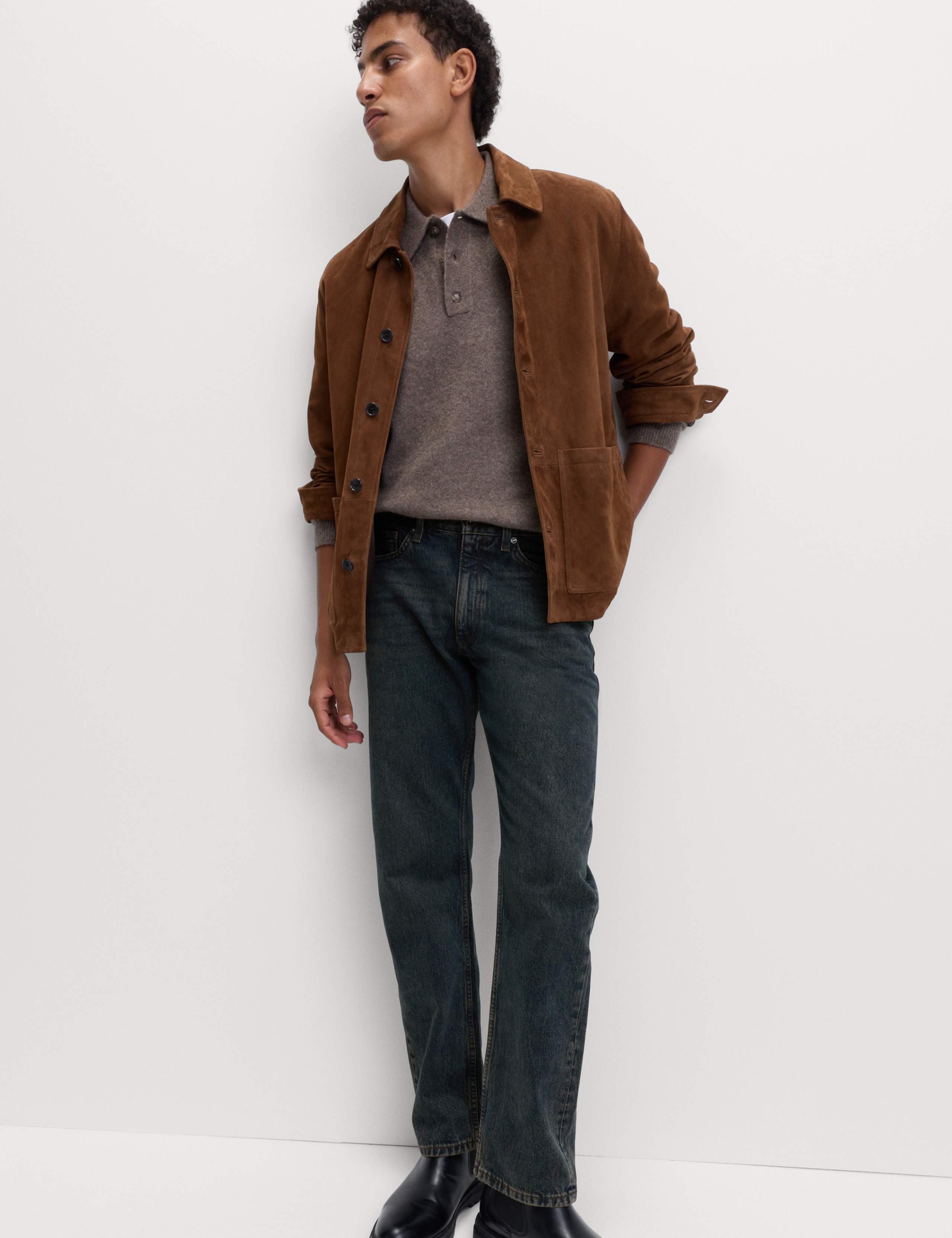 Straight Fit Rigid Denim Jeans 6 of 8