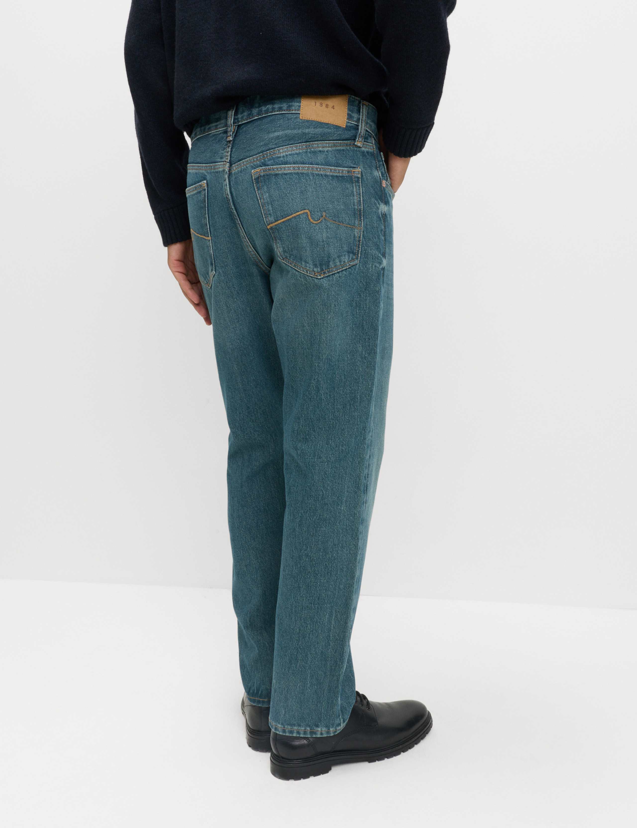 Straight Fit Rigid Denim Jeans 3 of 6