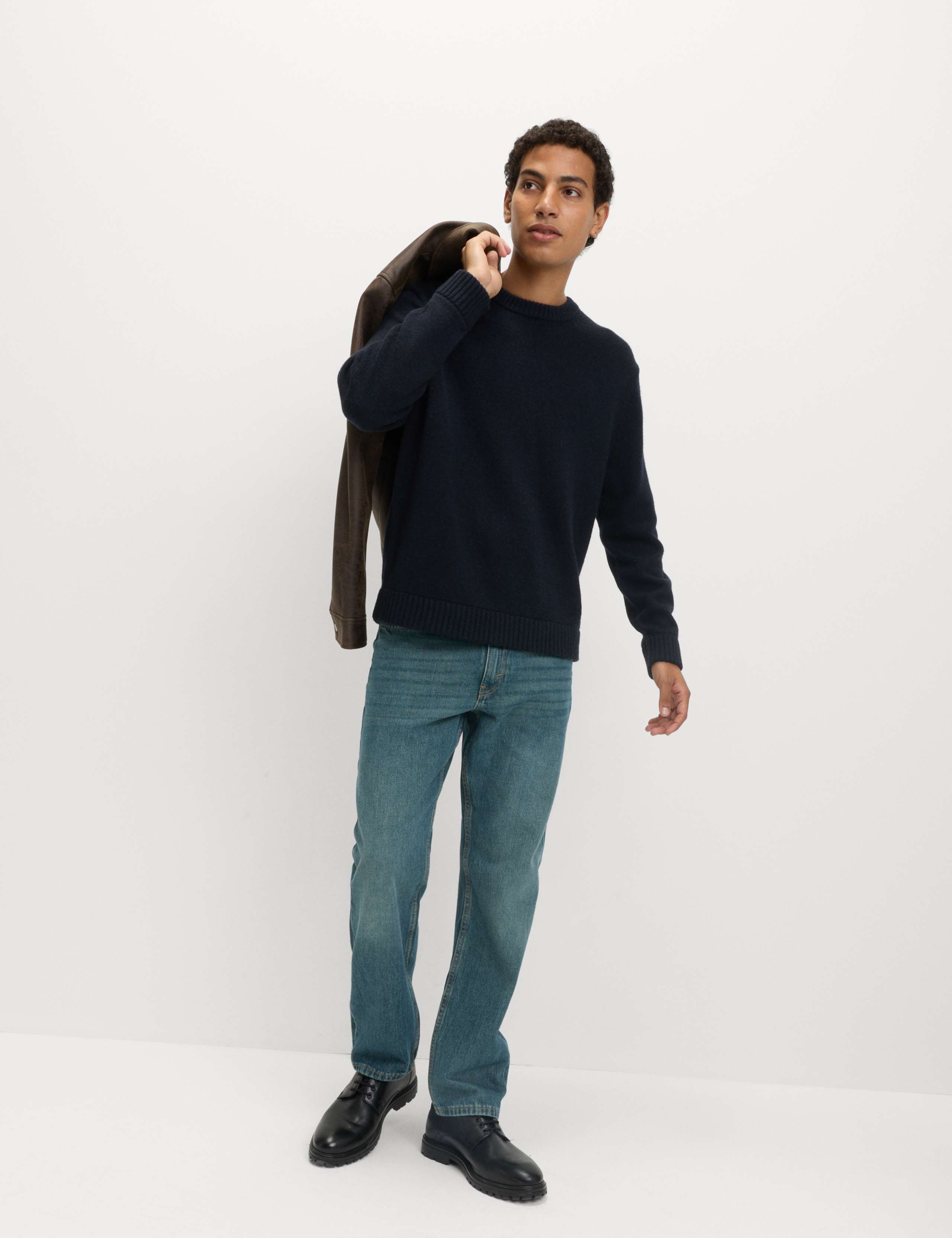 Straight Fit Rigid Denim Jeans 4 of 6