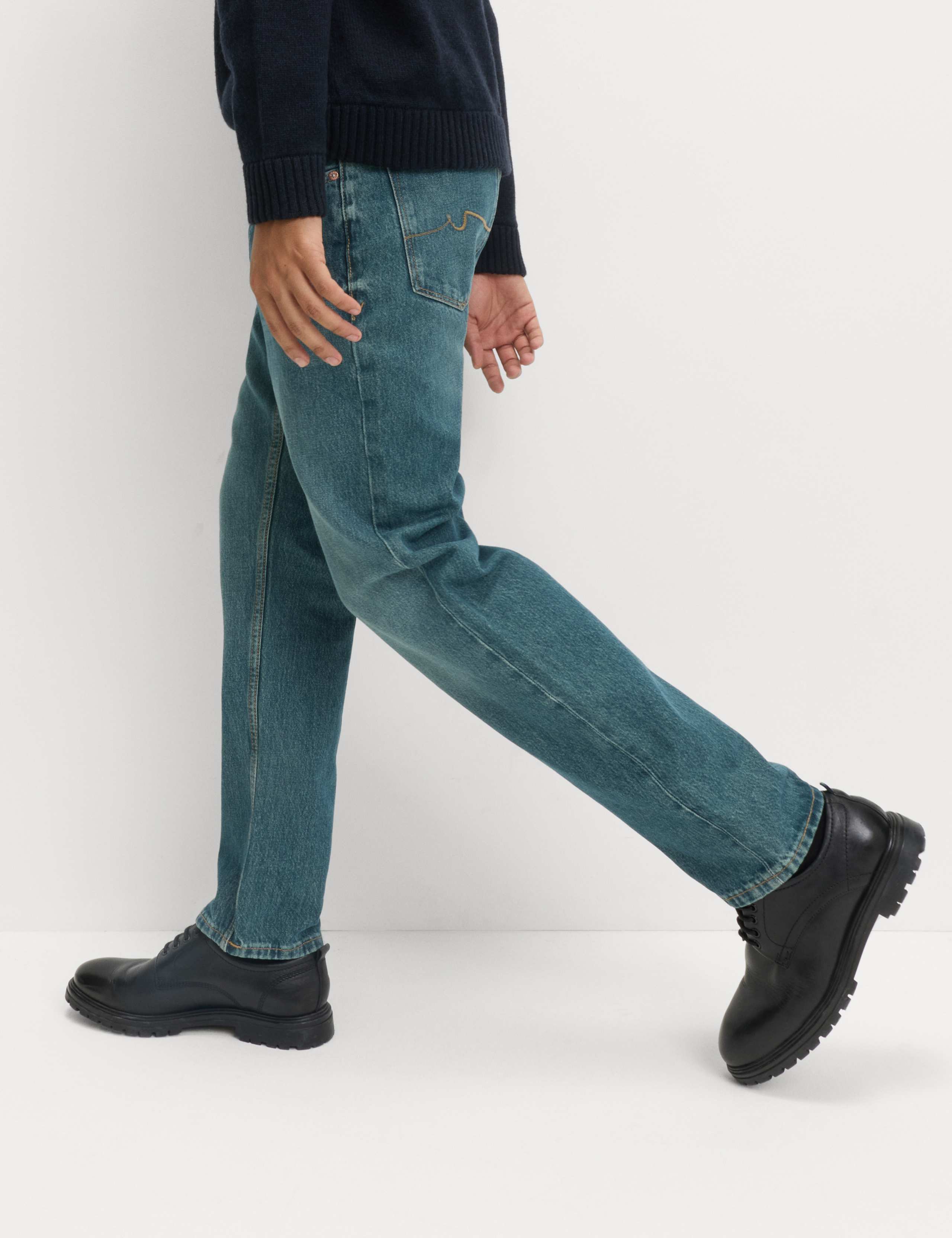 Straight Fit Rigid Denim Jeans 5 of 6