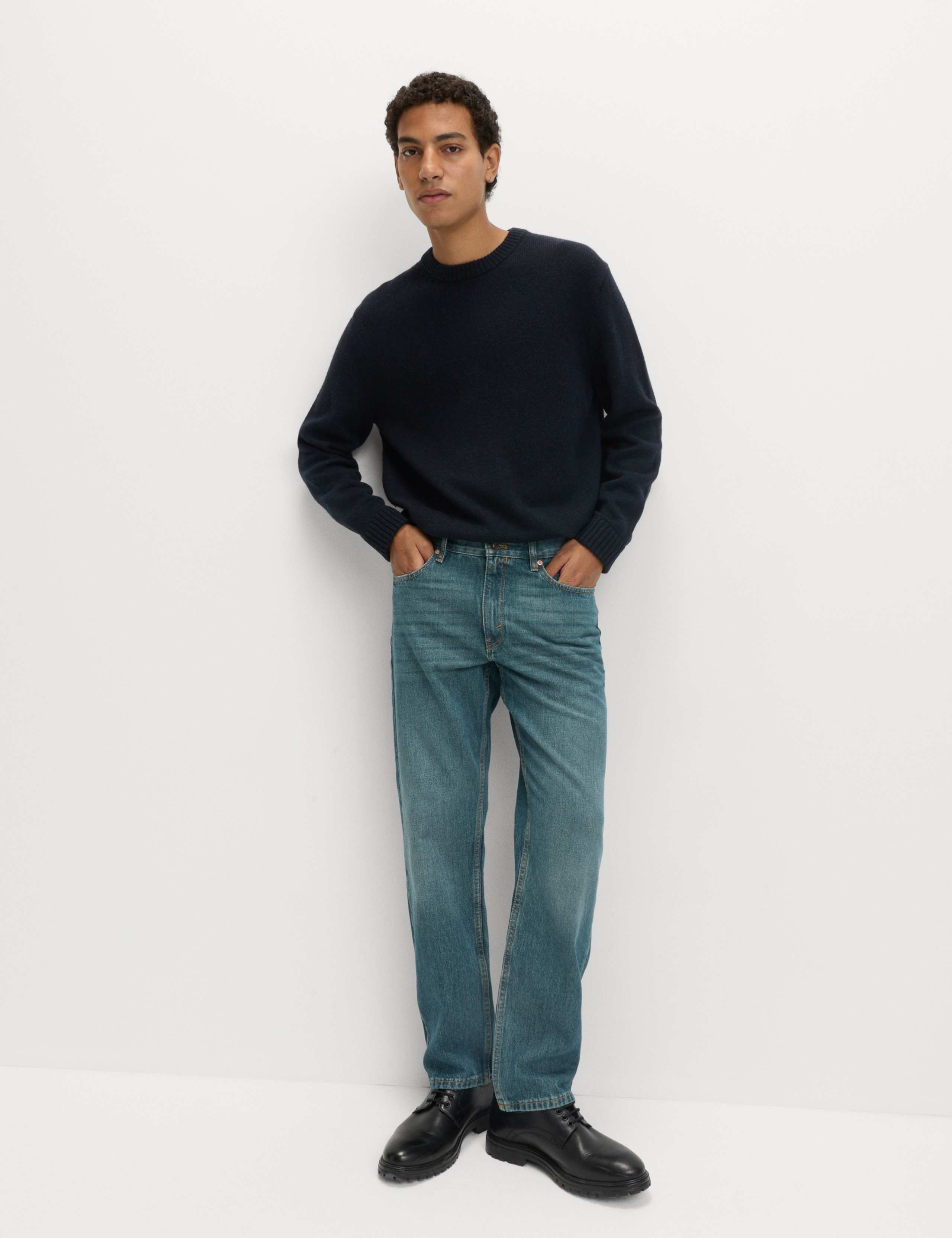 Straight Fit Rigid Denim Jeans 6 of 6