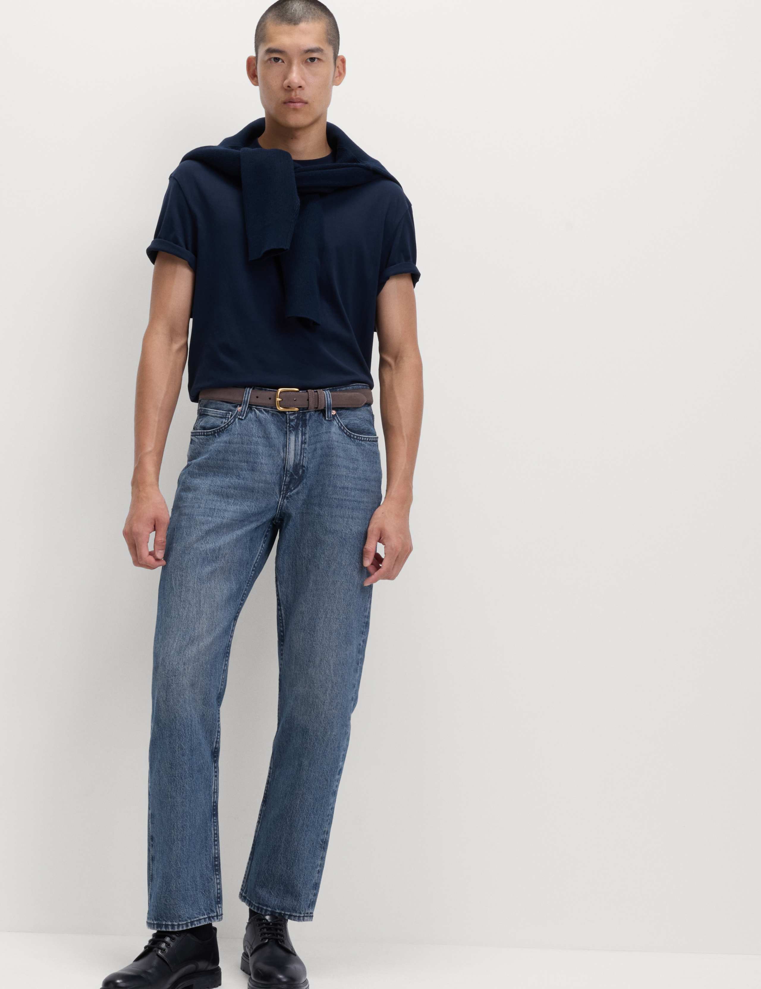 Straight Fit Rigid Denim Jeans 5 of 6