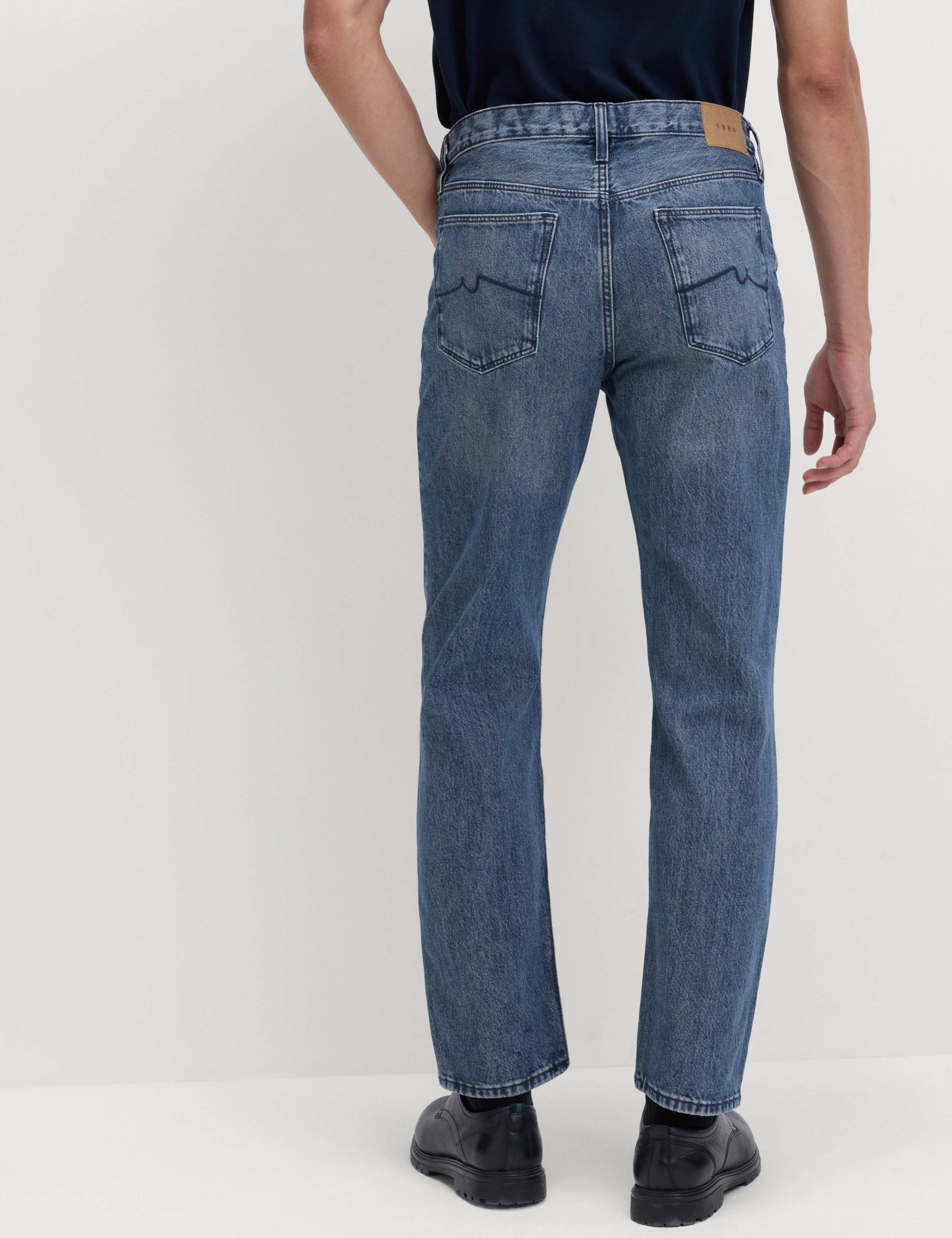 Straight Fit Rigid Denim Jeans 6 of 6