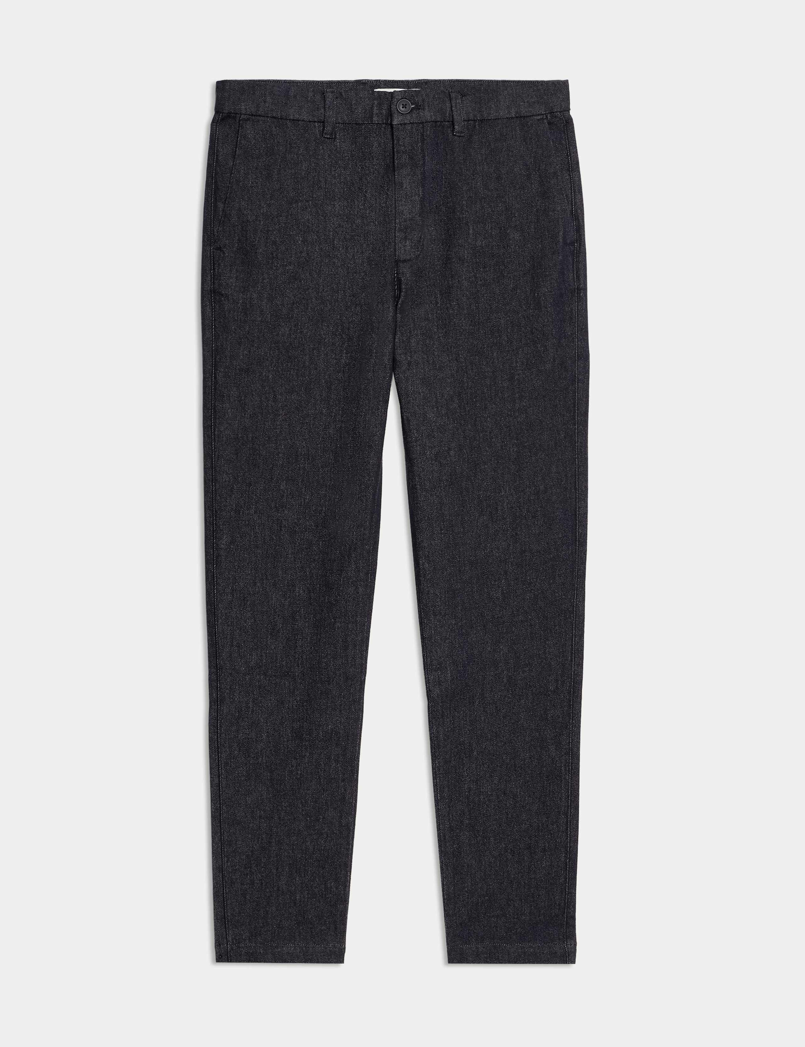 Tapered Fit Denim Chinos 2 of 7