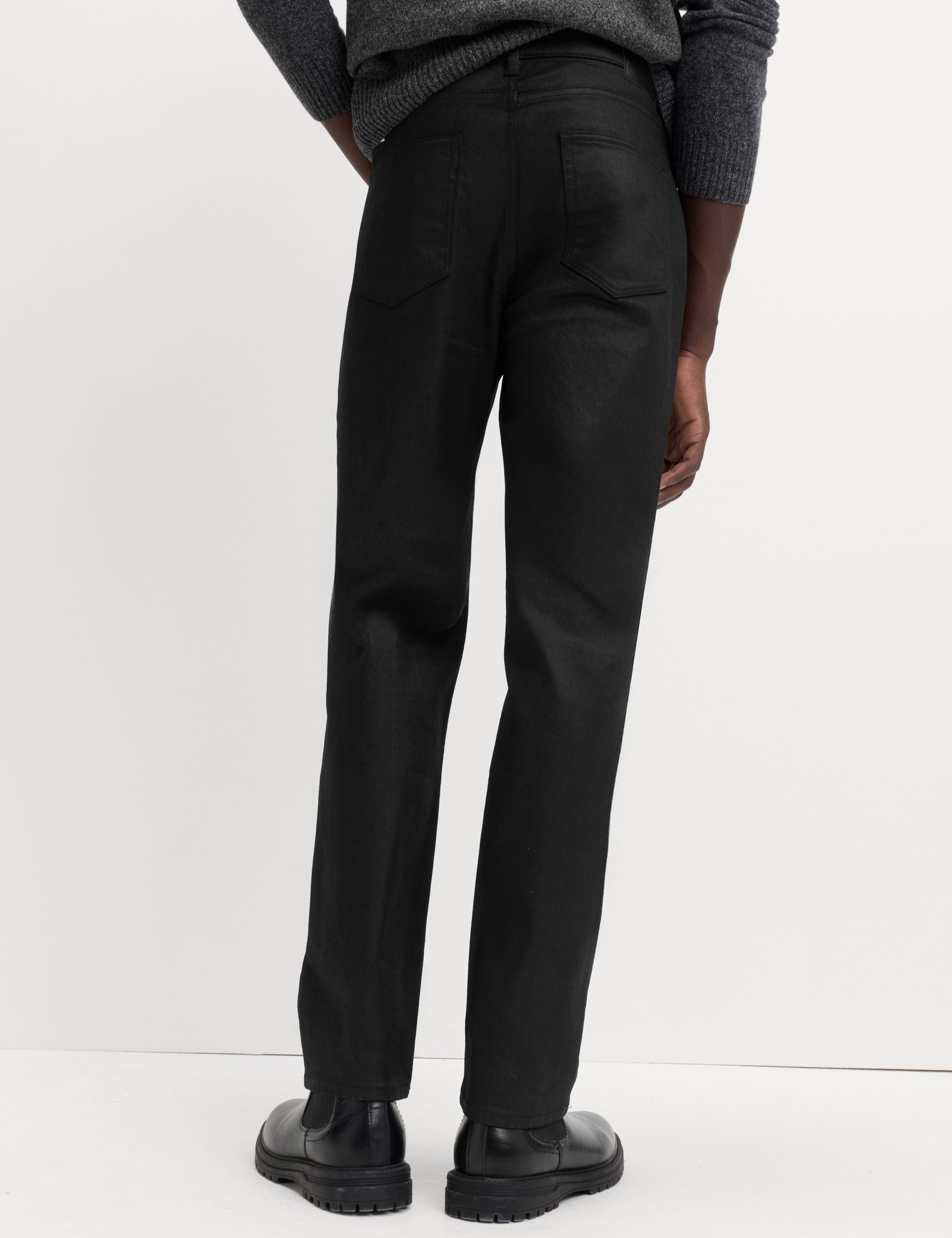 Straight Fit Coated Denim Jeans 3 of 6