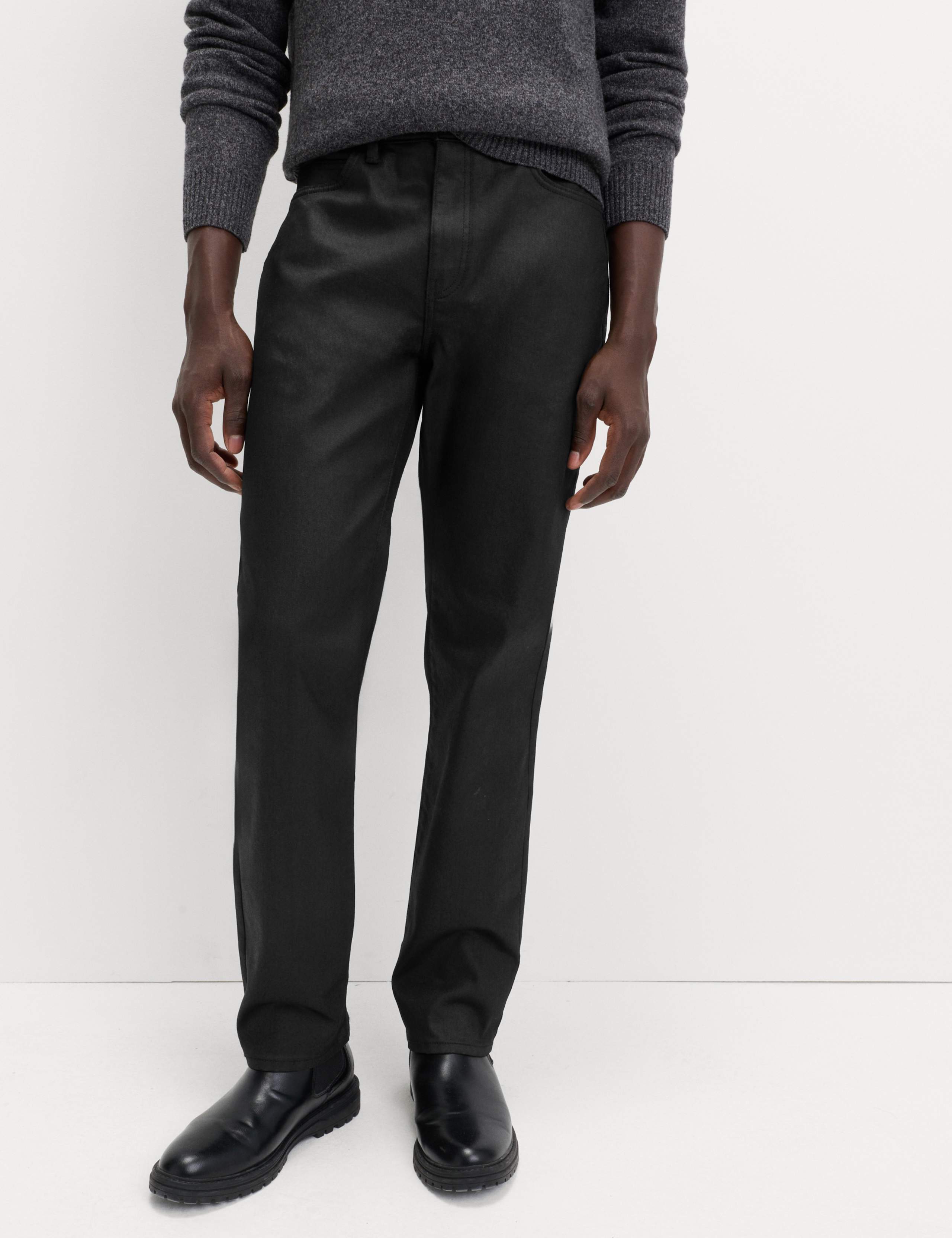 Straight Fit Coated Denim Jeans 4 of 6