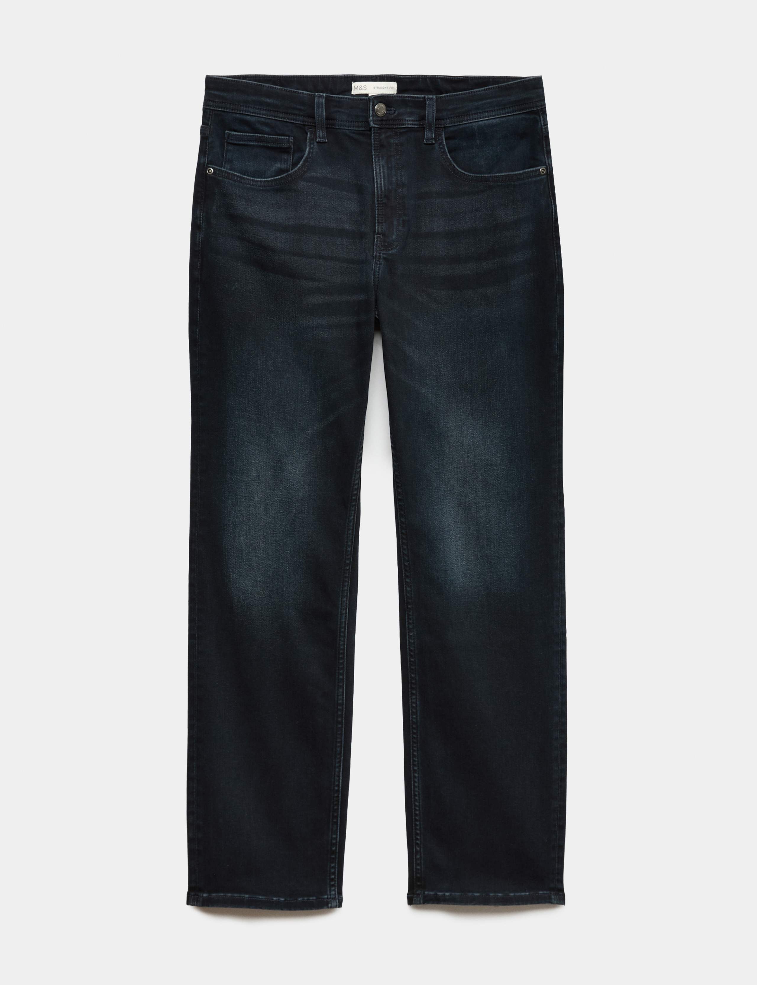 Straight Fit Textured Comfort Stretch Jeans 2 of 6