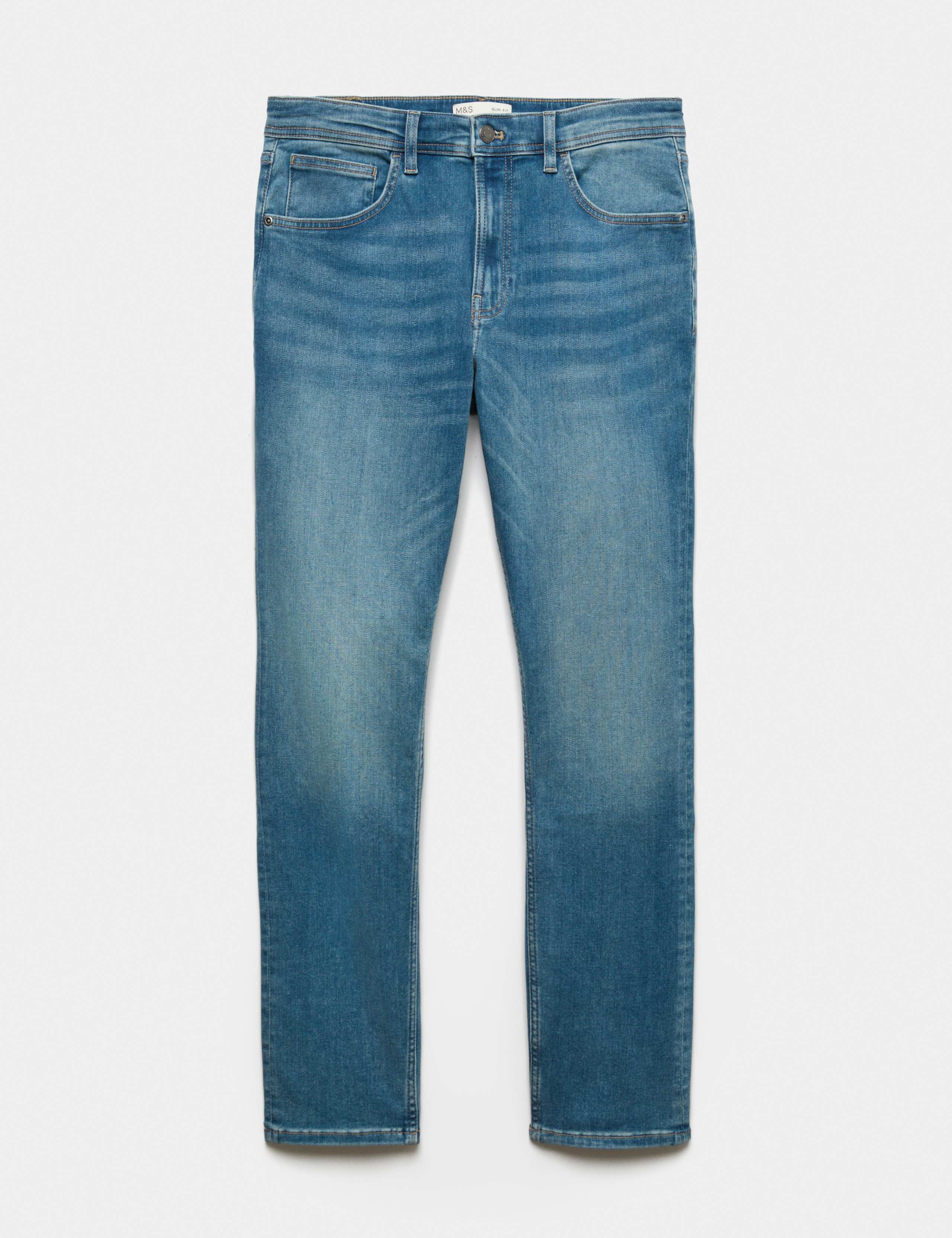 Slim Fit Textured Comfort Stretch Jeans 2 of 7