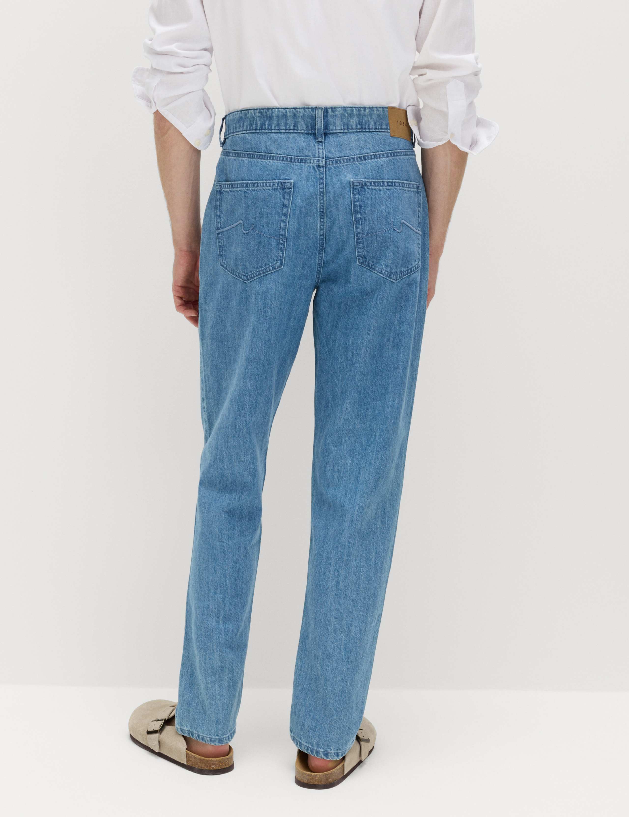 Tapered Fit Lightweight Cotton Rich Jeans 5 of 7