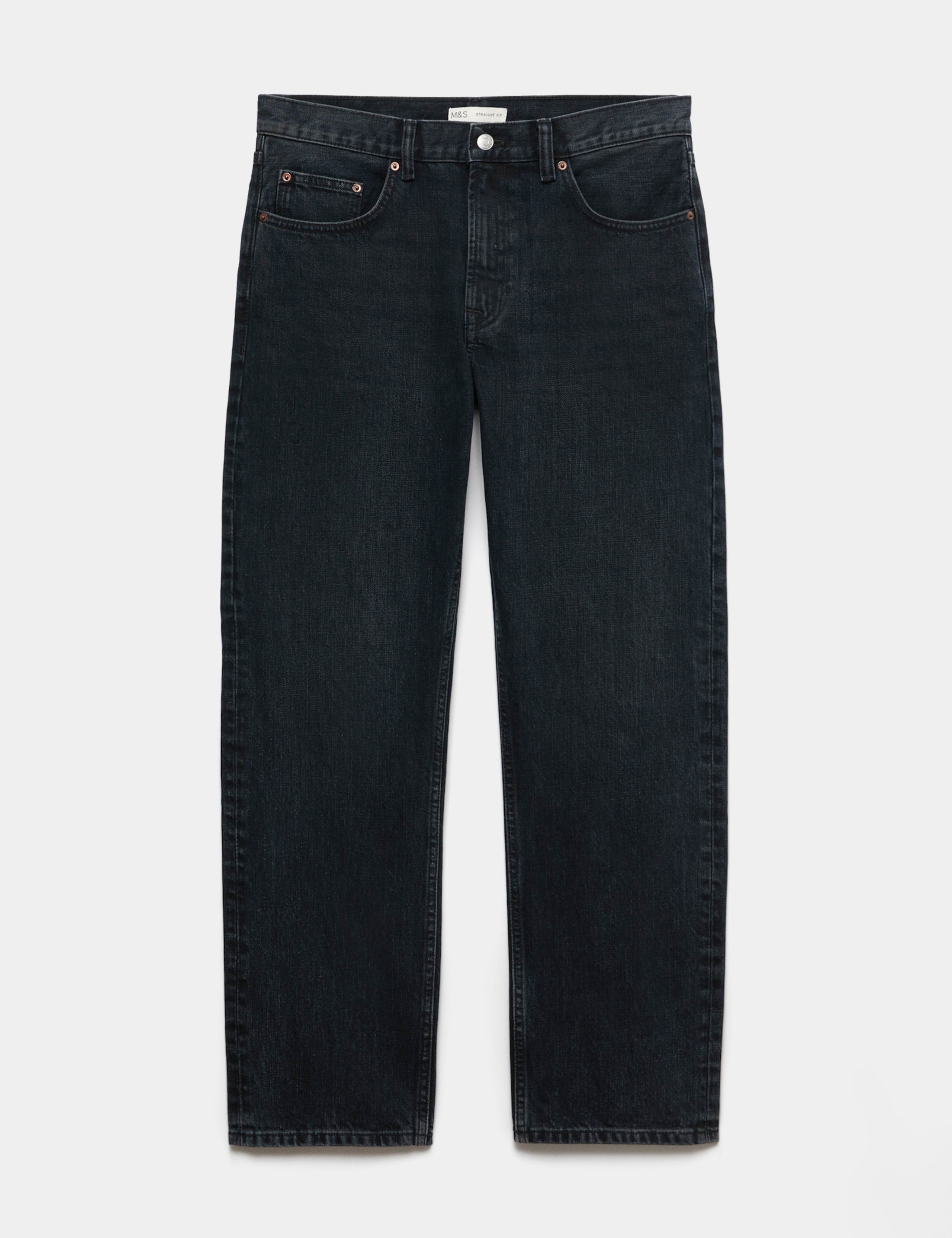 Straight Fit Pure Cotton Jeans 2 of 7