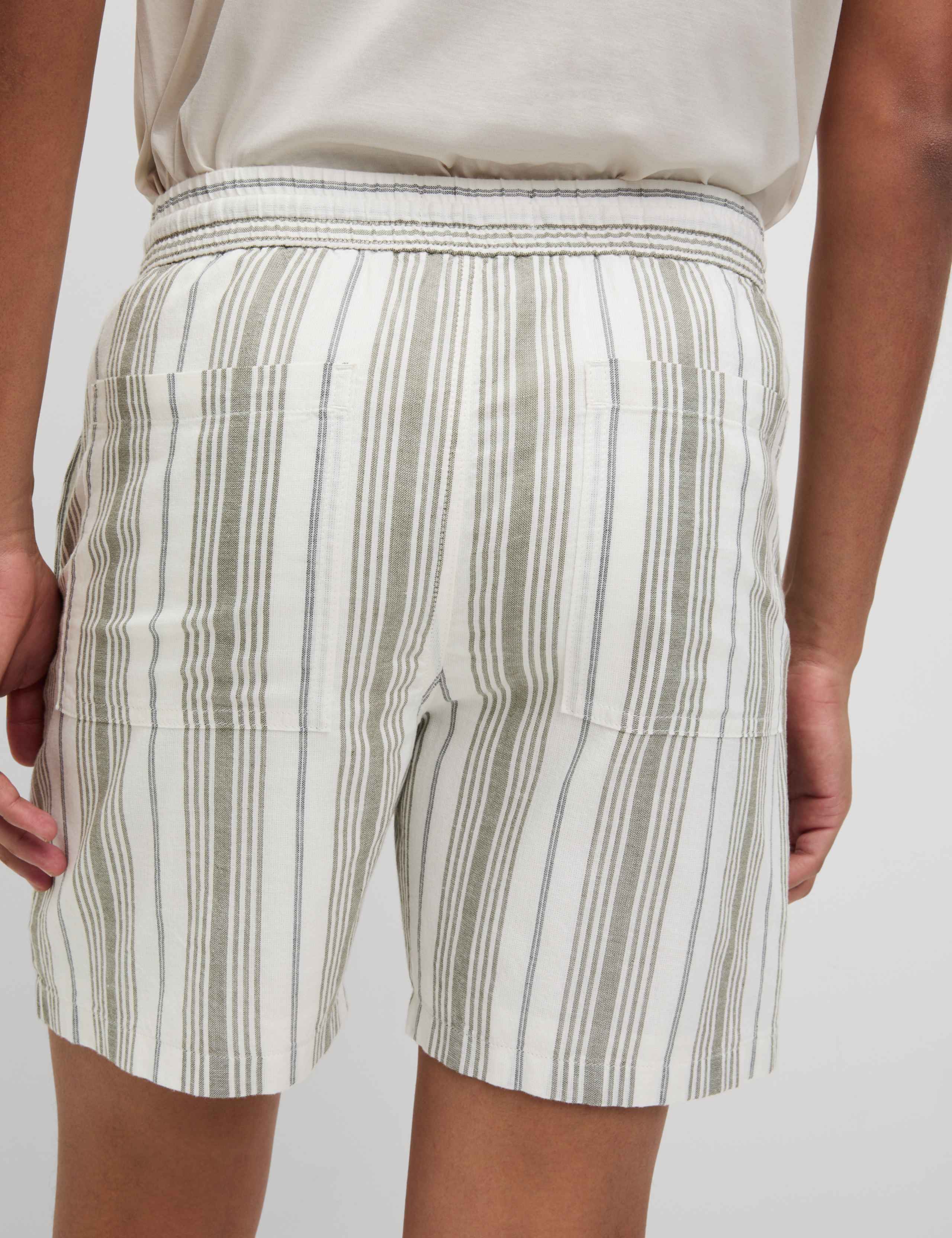 Pure Cotton Striped Shorter Shorts 4 of 4