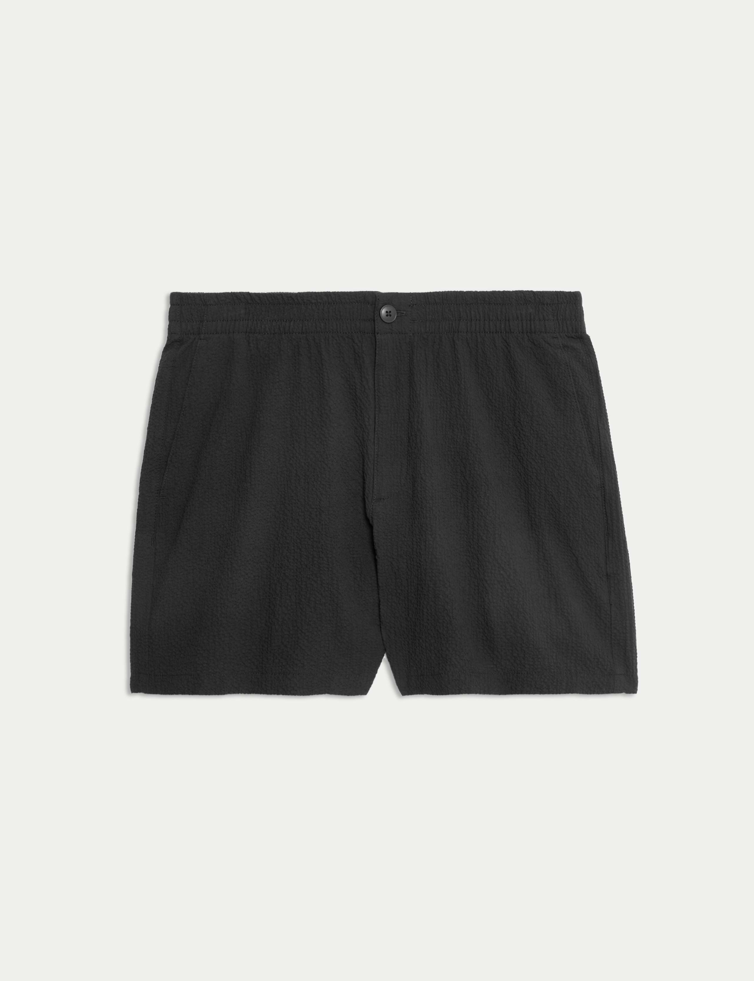 Elasticated Waist Seersucker Shorter Shorts 2 of 5