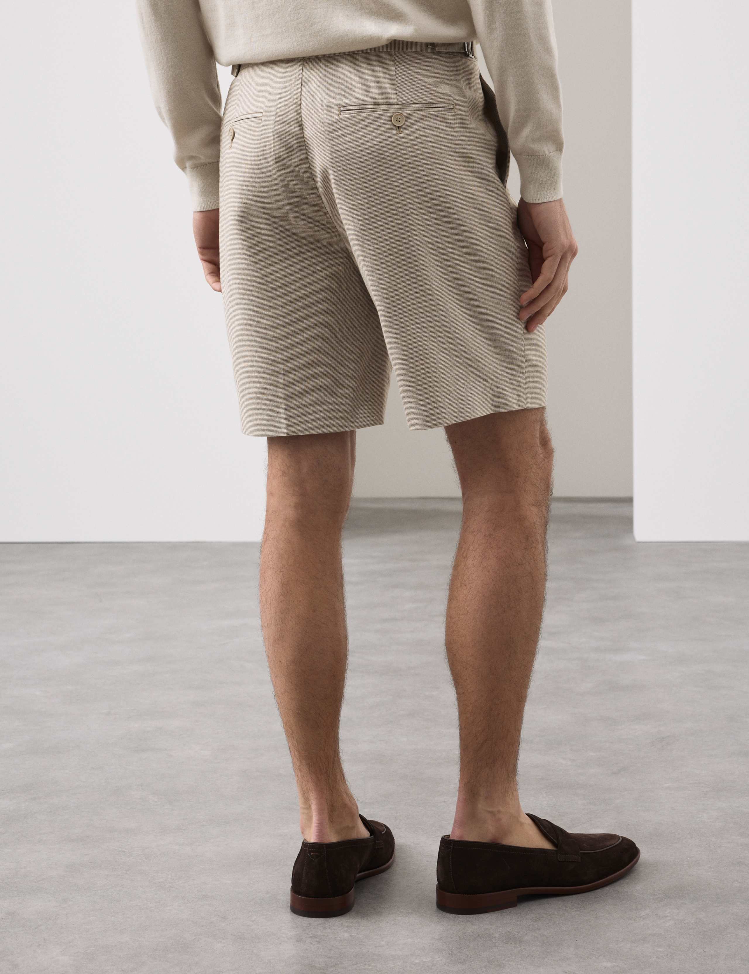 Regular Fit Textured Linen Shorts 7 of 7