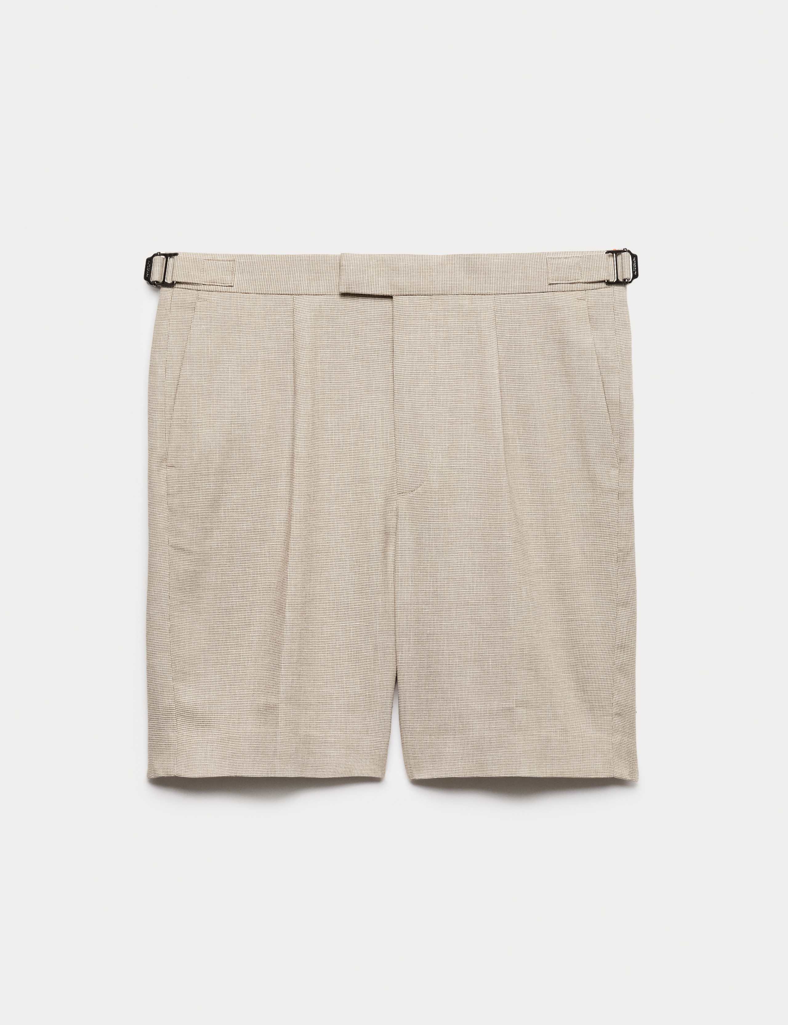 Regular Fit Textured Linen Shorts 2 of 7