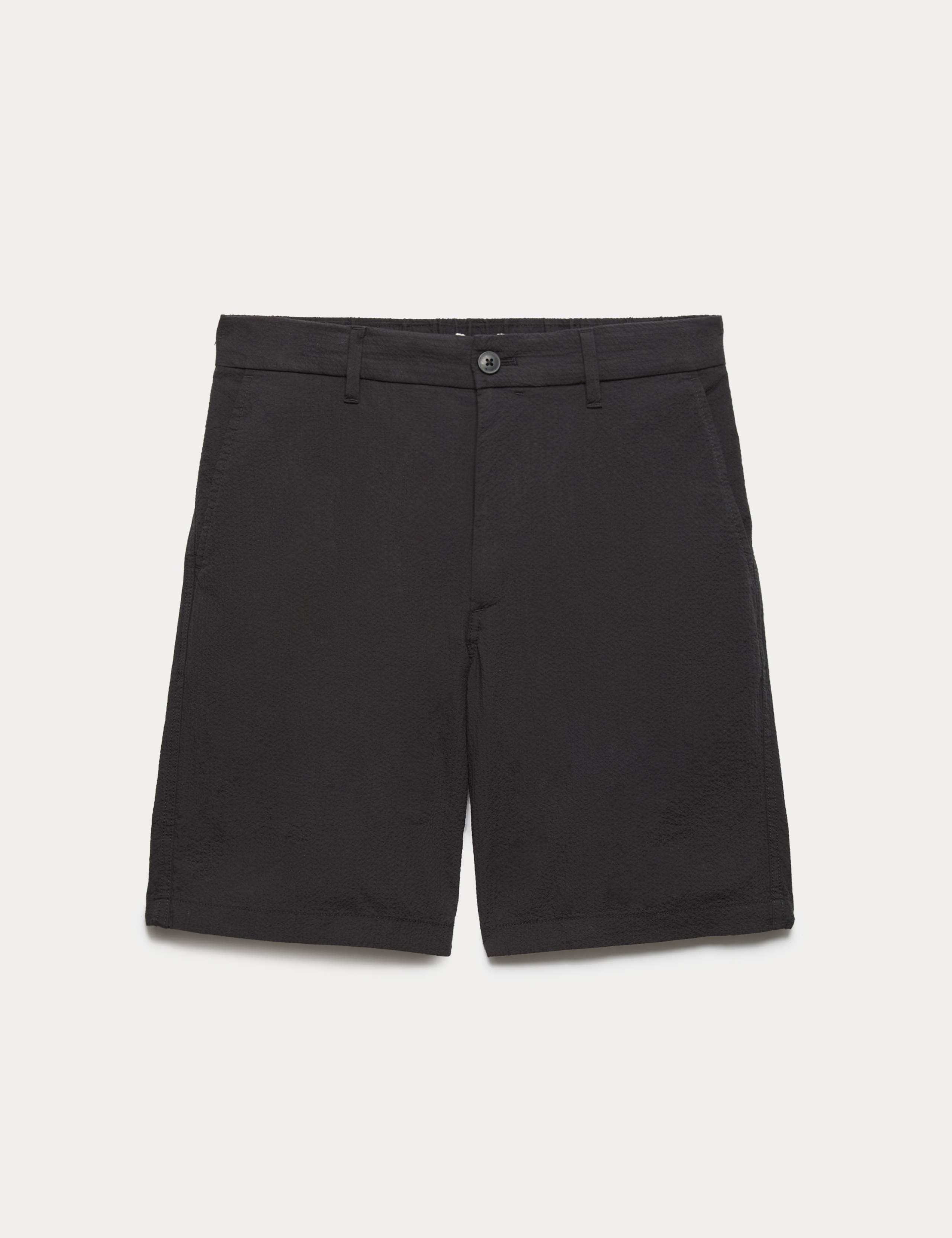 Half-Elasticated Waist Seersucker Chino Shorts 2 of 7