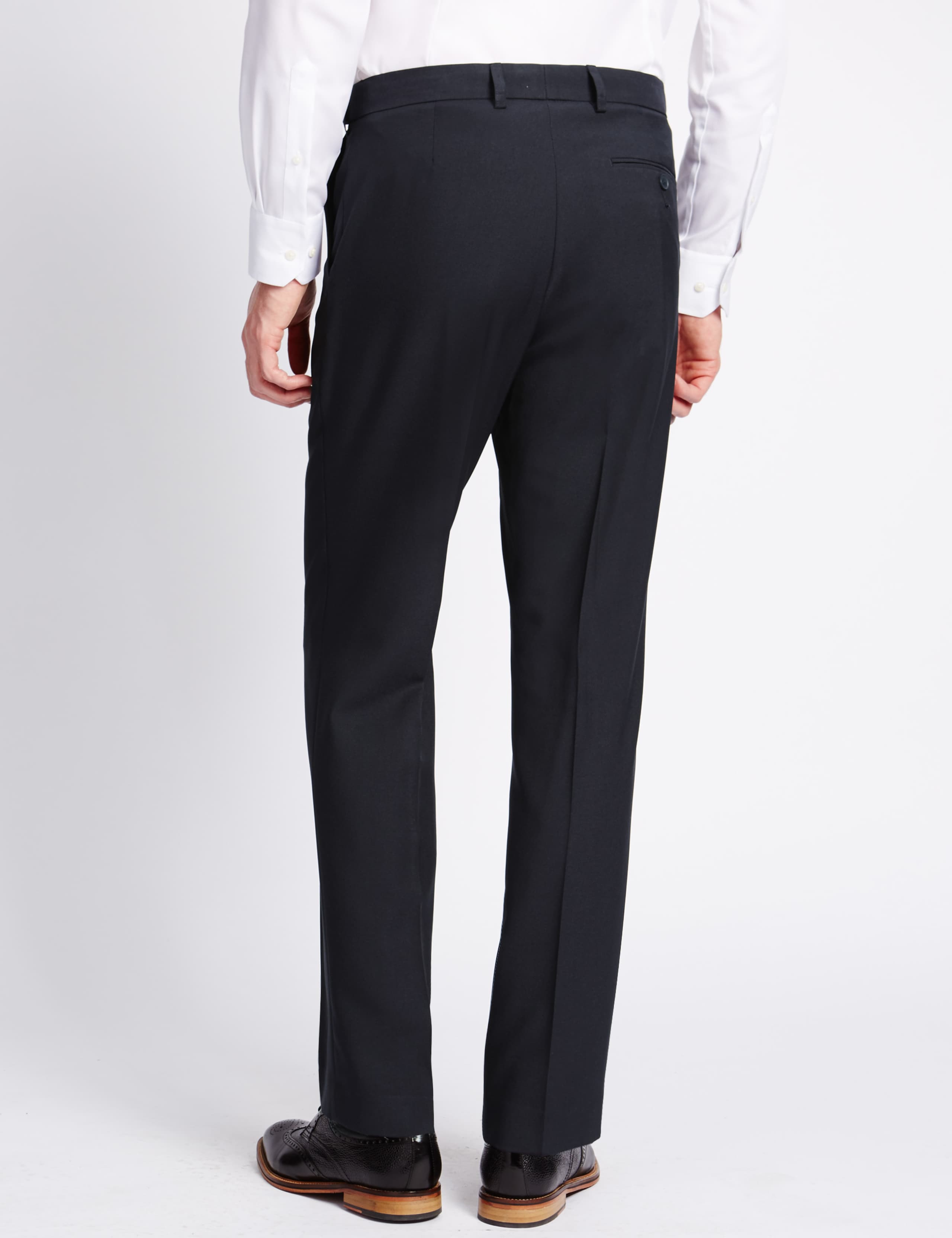 Shorter Length Flat Front Trousers 2 of 4