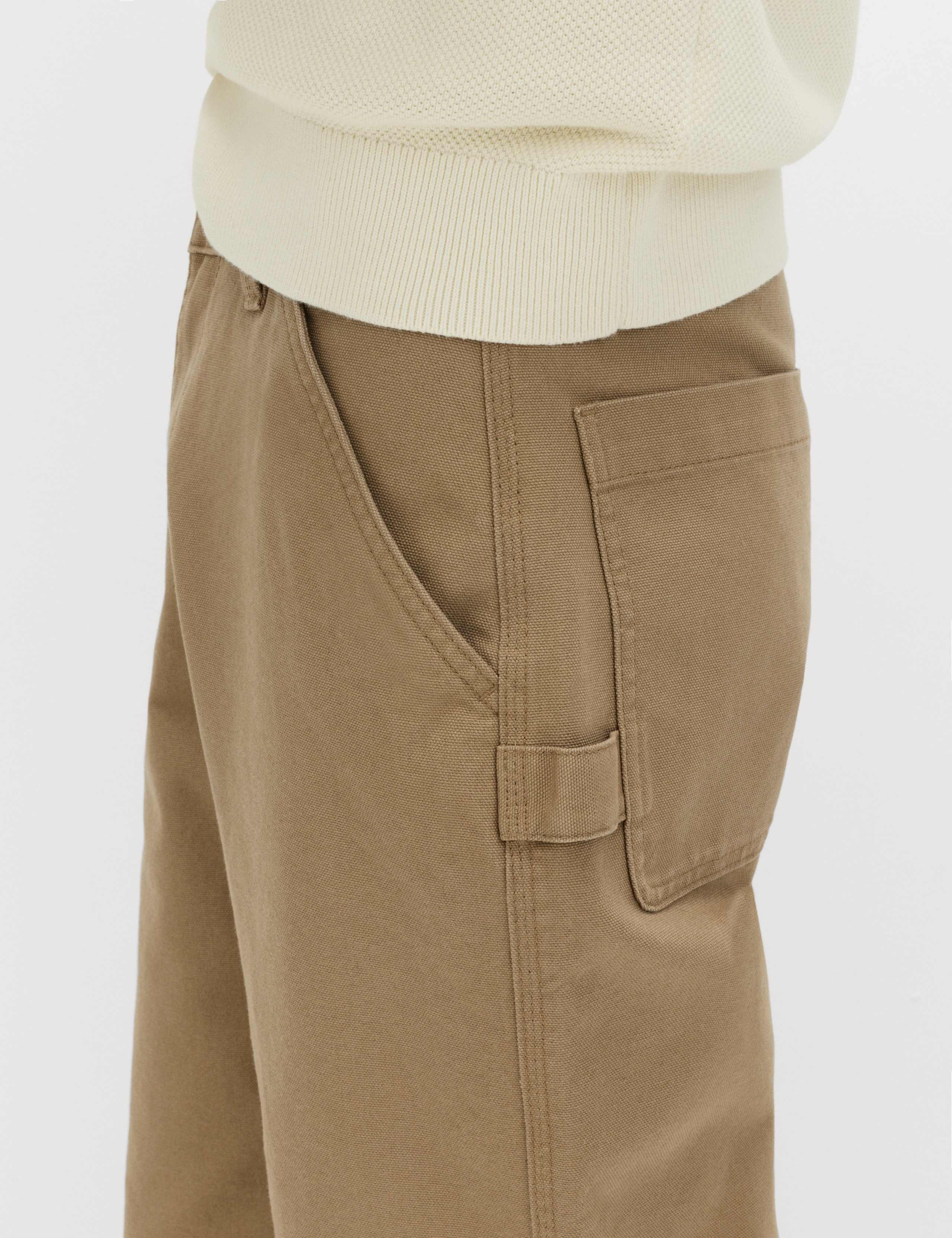 Loose Fit Pure Cotton Utility Trousers 3 of 6