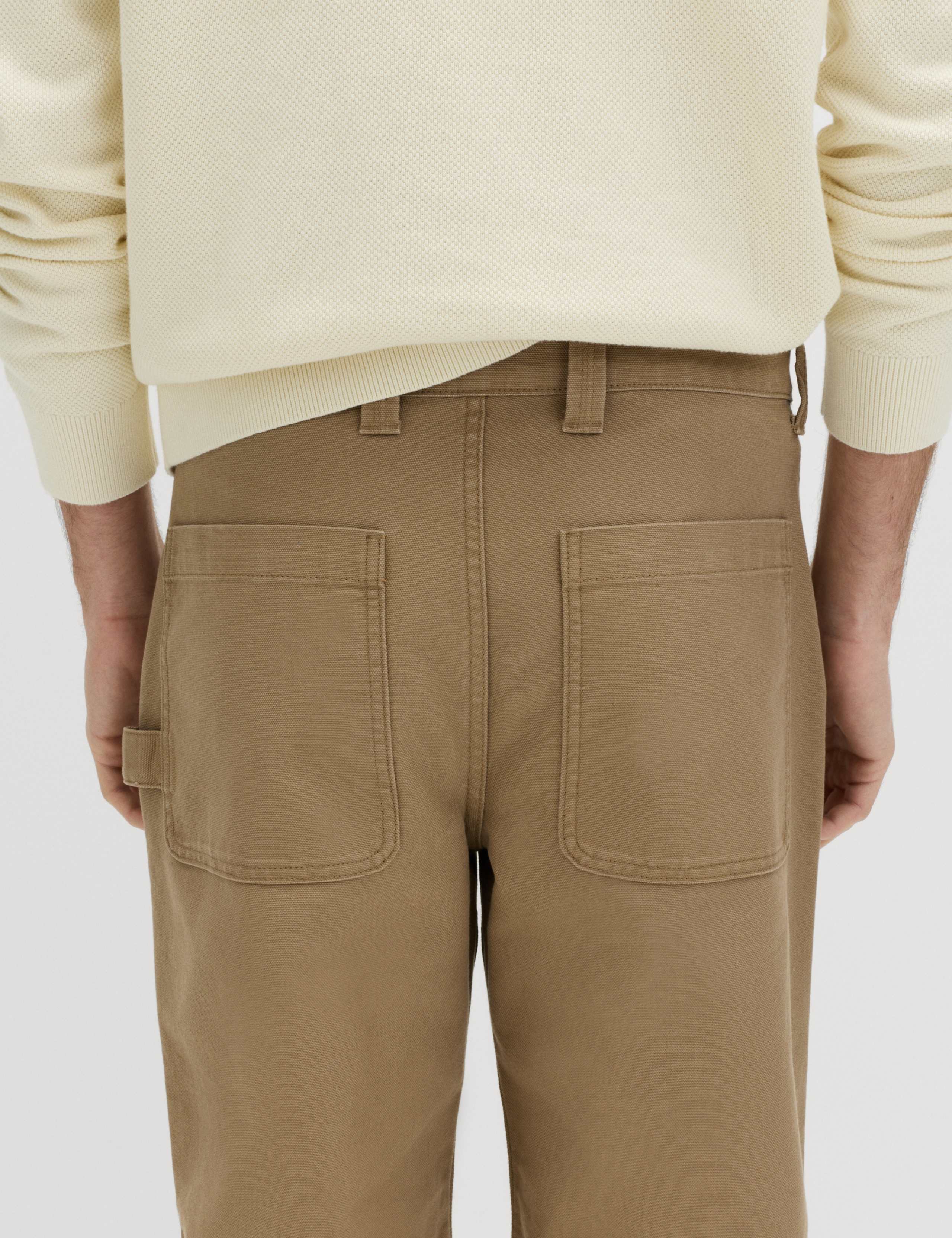 Loose Fit Pure Cotton Utility Trousers 5 of 6