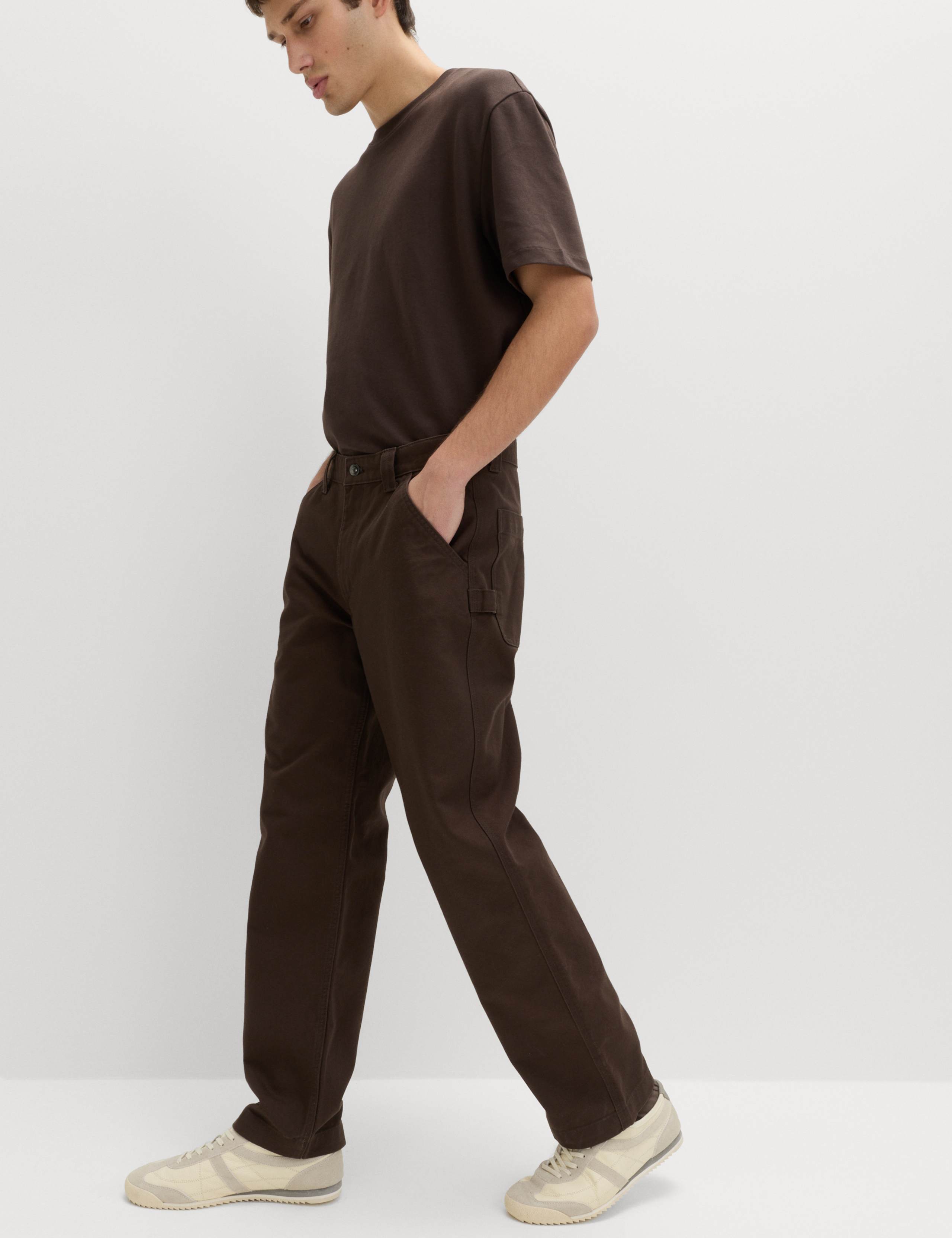 Loose Fit Pure Cotton Utility Trousers 5 of 6