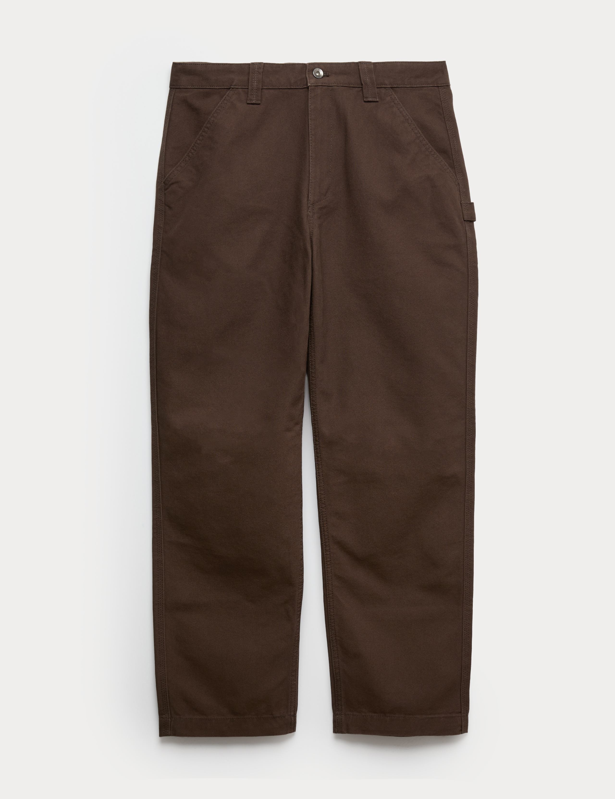 Loose Fit Pure Cotton Utility Trousers 2 of 6