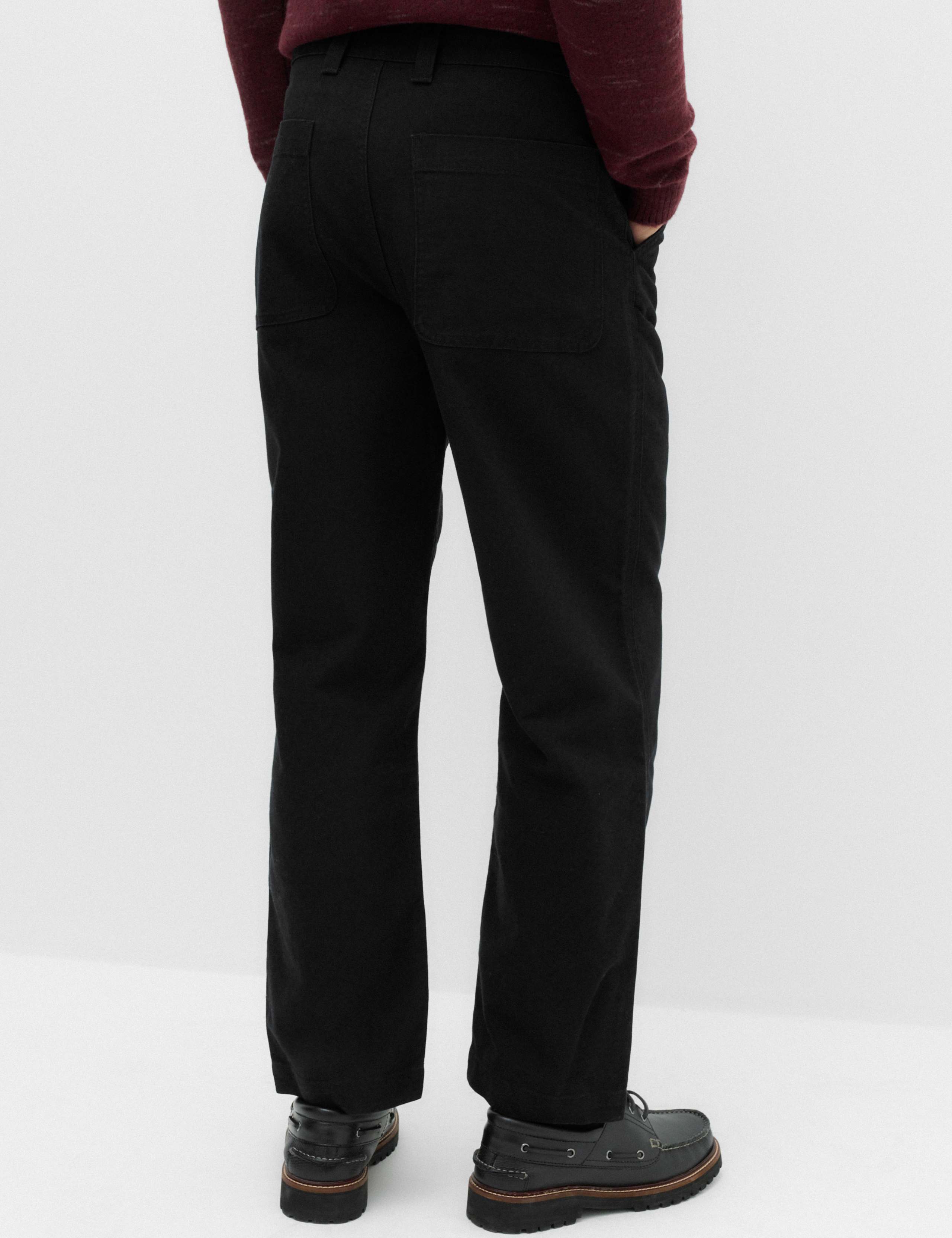 Loose Fit Pure Cotton Utility Trousers 5 of 7