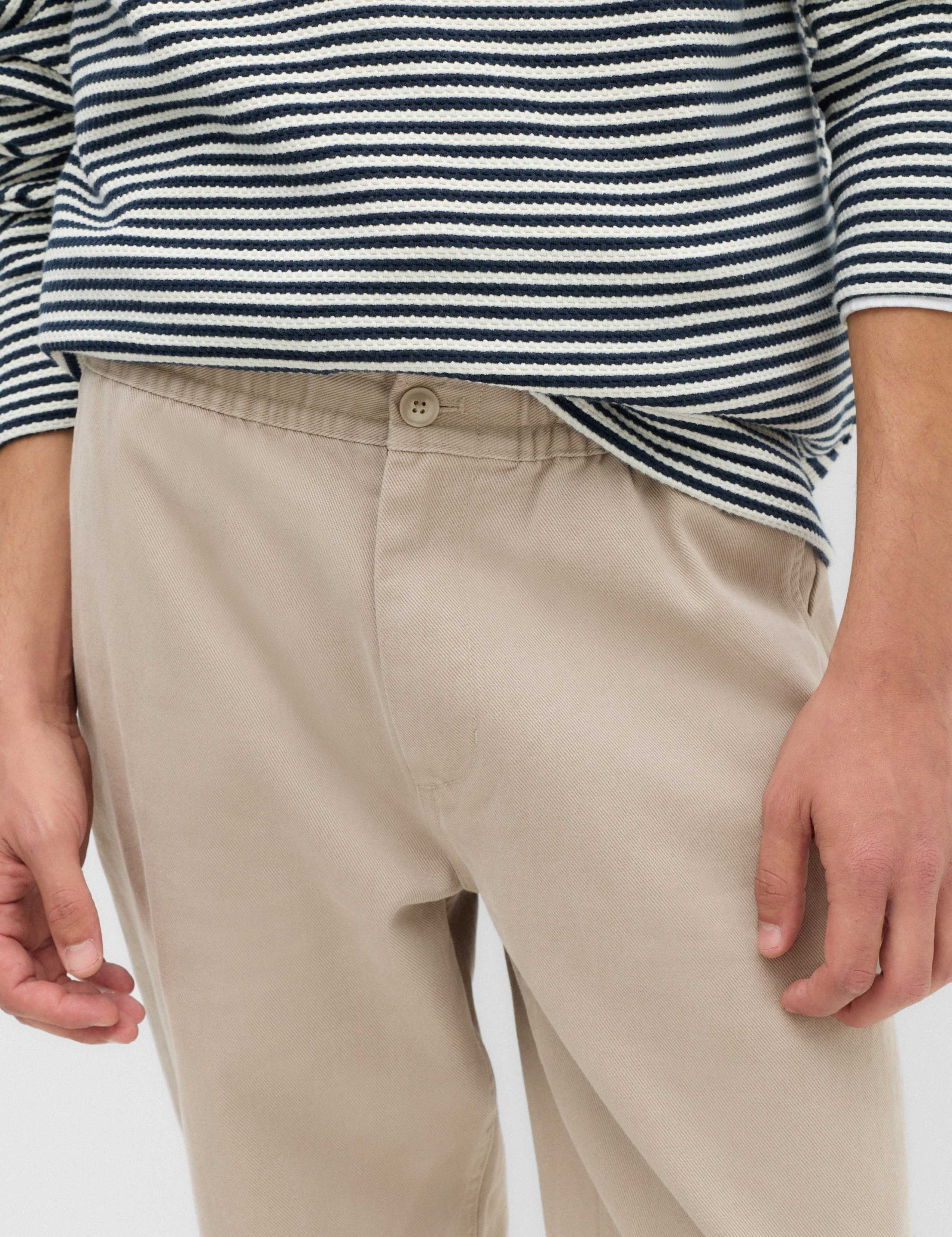 Tapered Fit Elasticated Waist Trousers 3 of 6