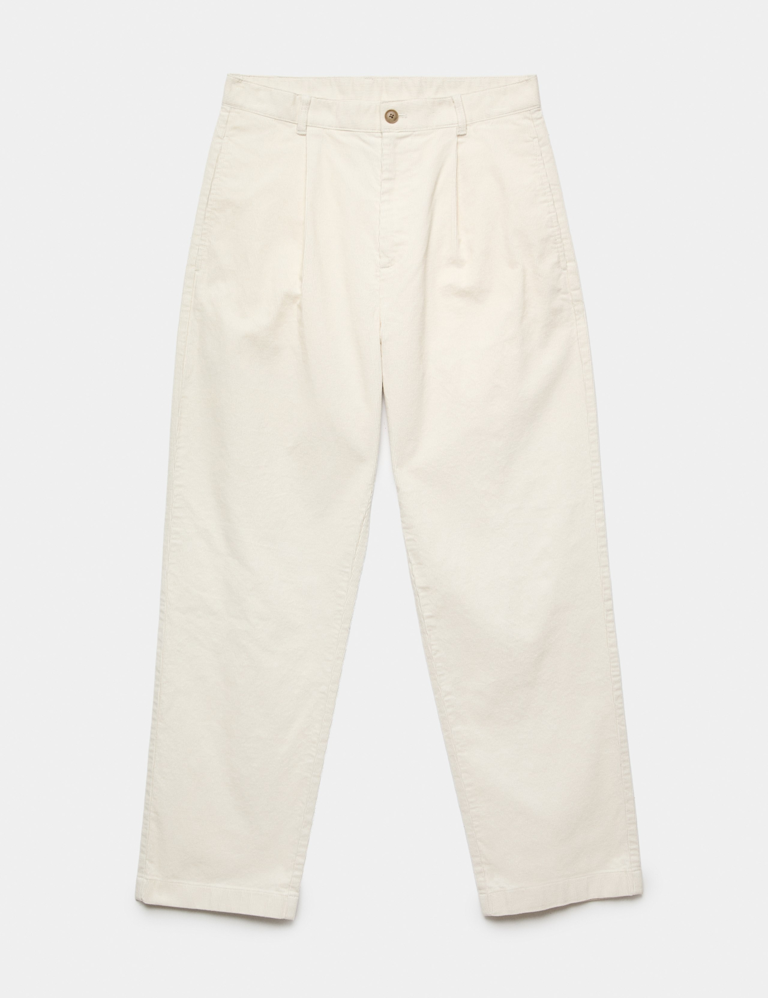 Relaxed Fit Corduroy Pleat Front Trousers 1 of 1