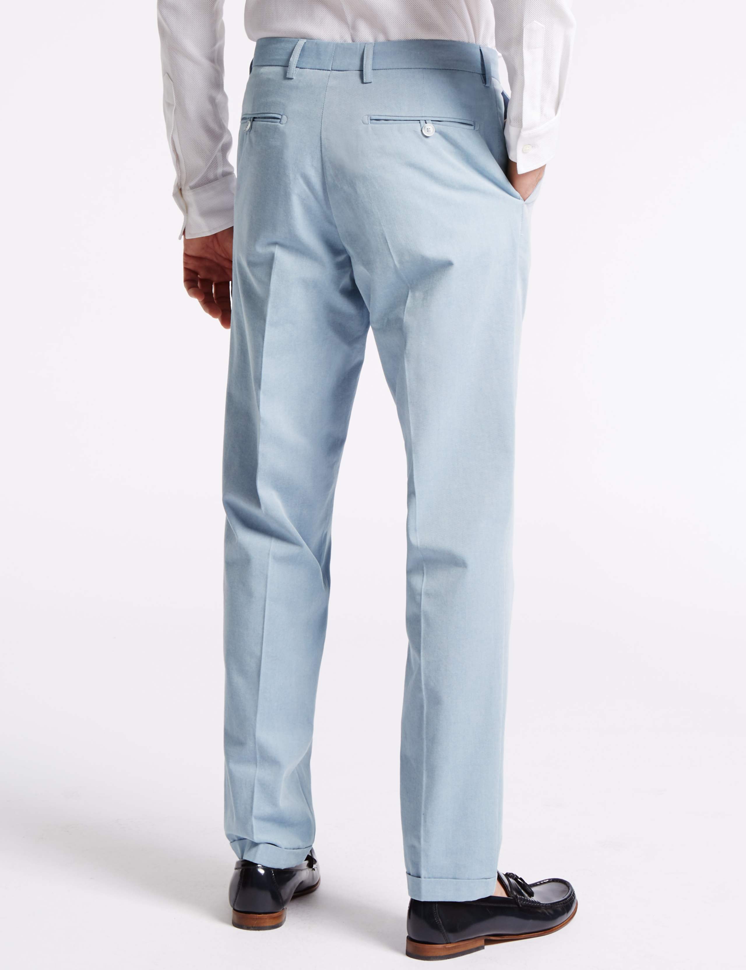 Pure Cotton Tailored Fit Chinos 3 of 3