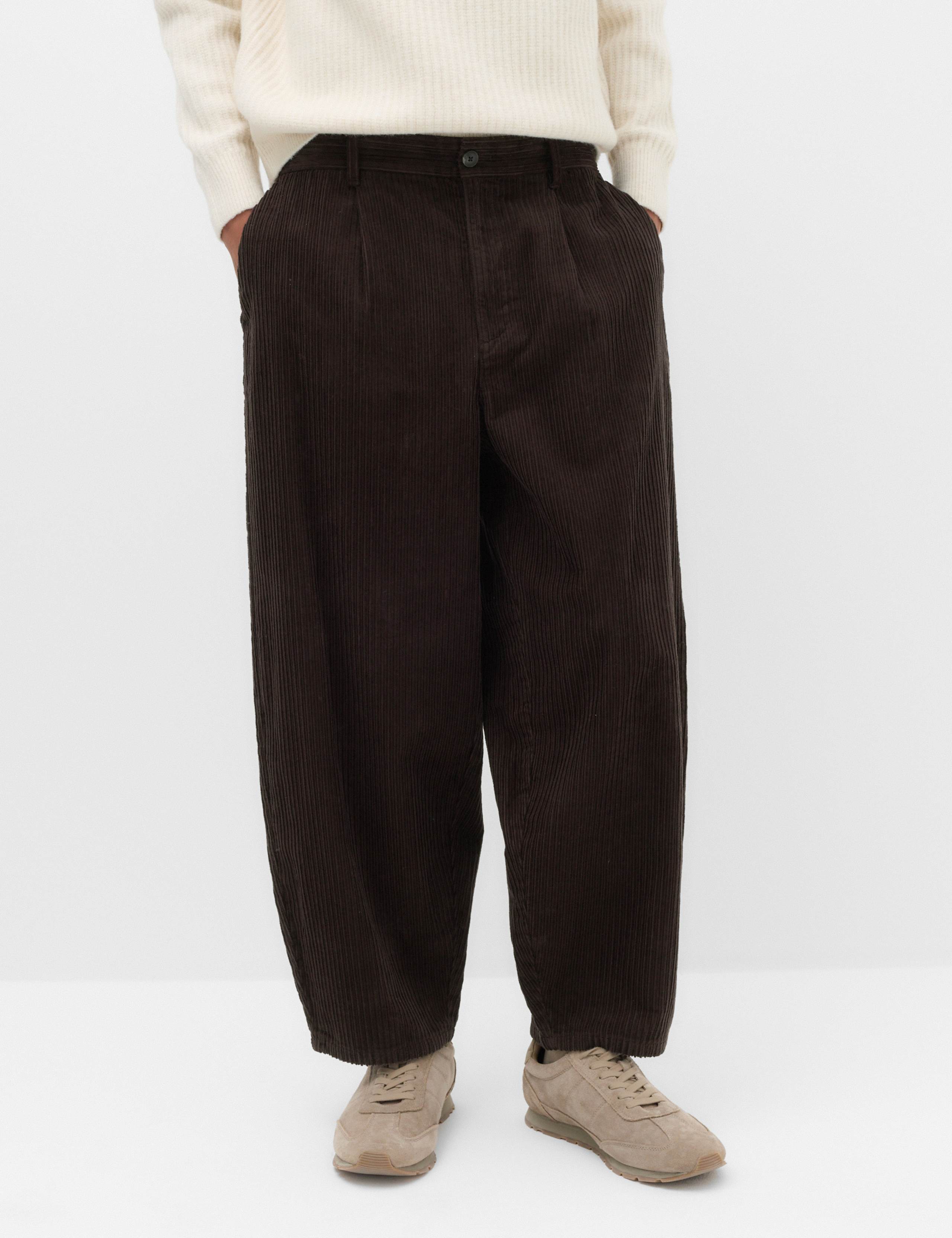 Barrel Fit Corduroy Trousers 1 of 6