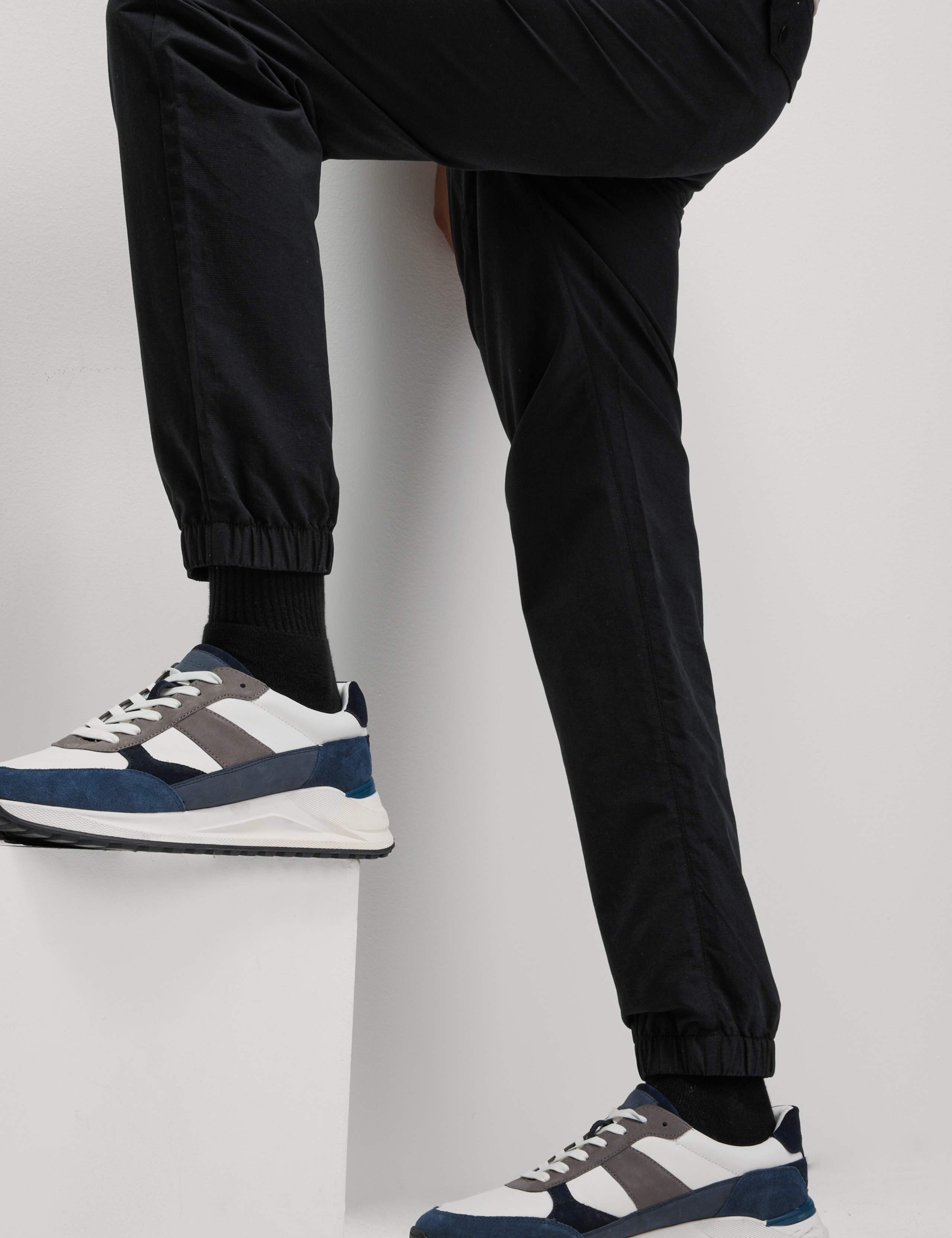 Slim Fit Textured Cuffed Trousers 5 of 6