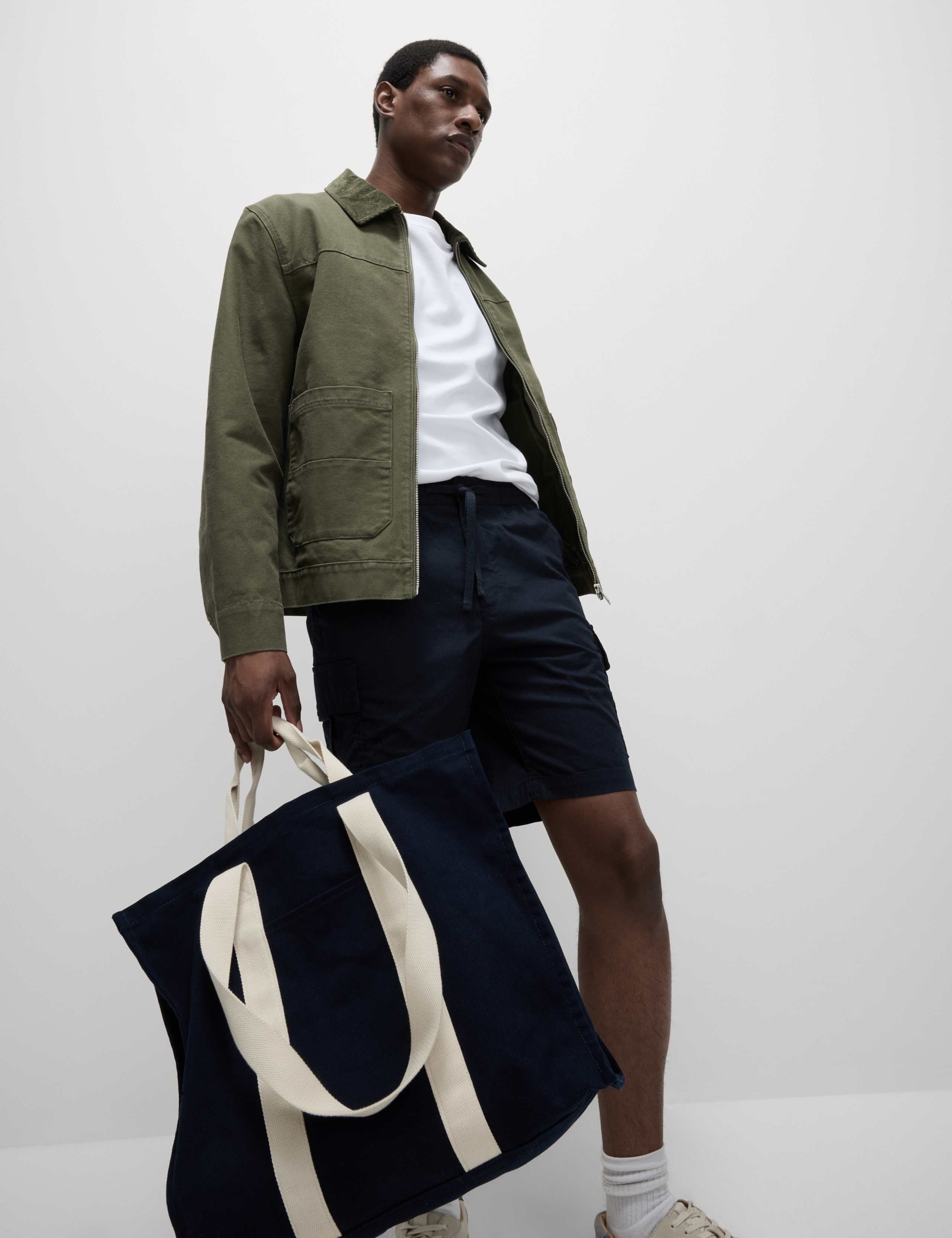 Elasticated Waist Ripstop Cargo Shorts 1 of 5