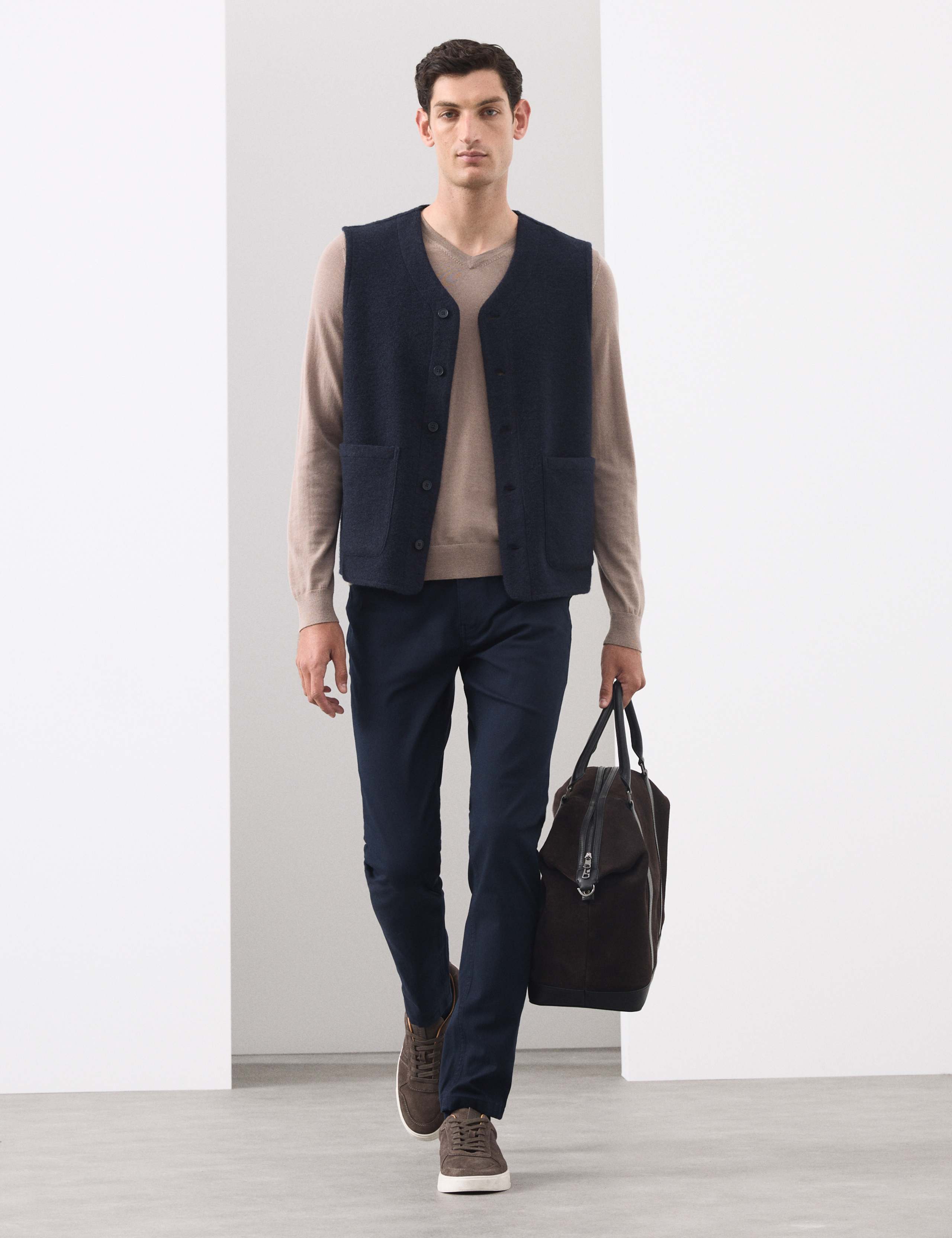 Slim Fit Performance Twill 5 Pocket Trousers 1 of 5