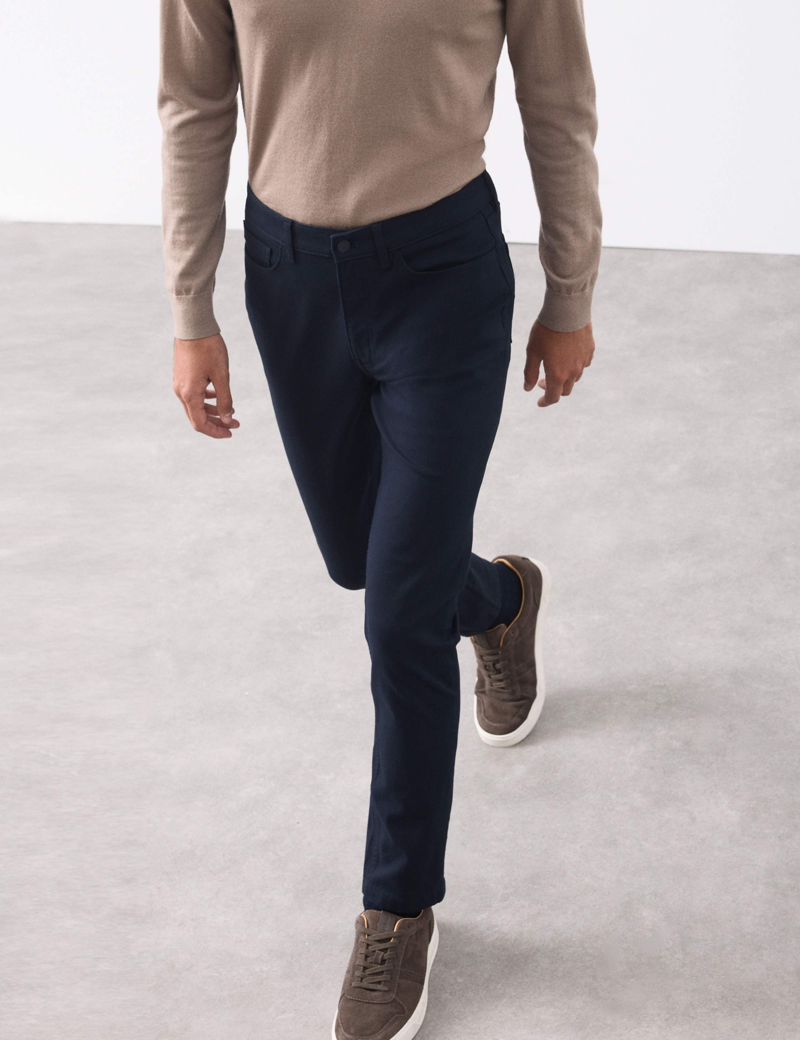 Slim Fit Performance Twill 5 Pocket Trousers 3 of 5