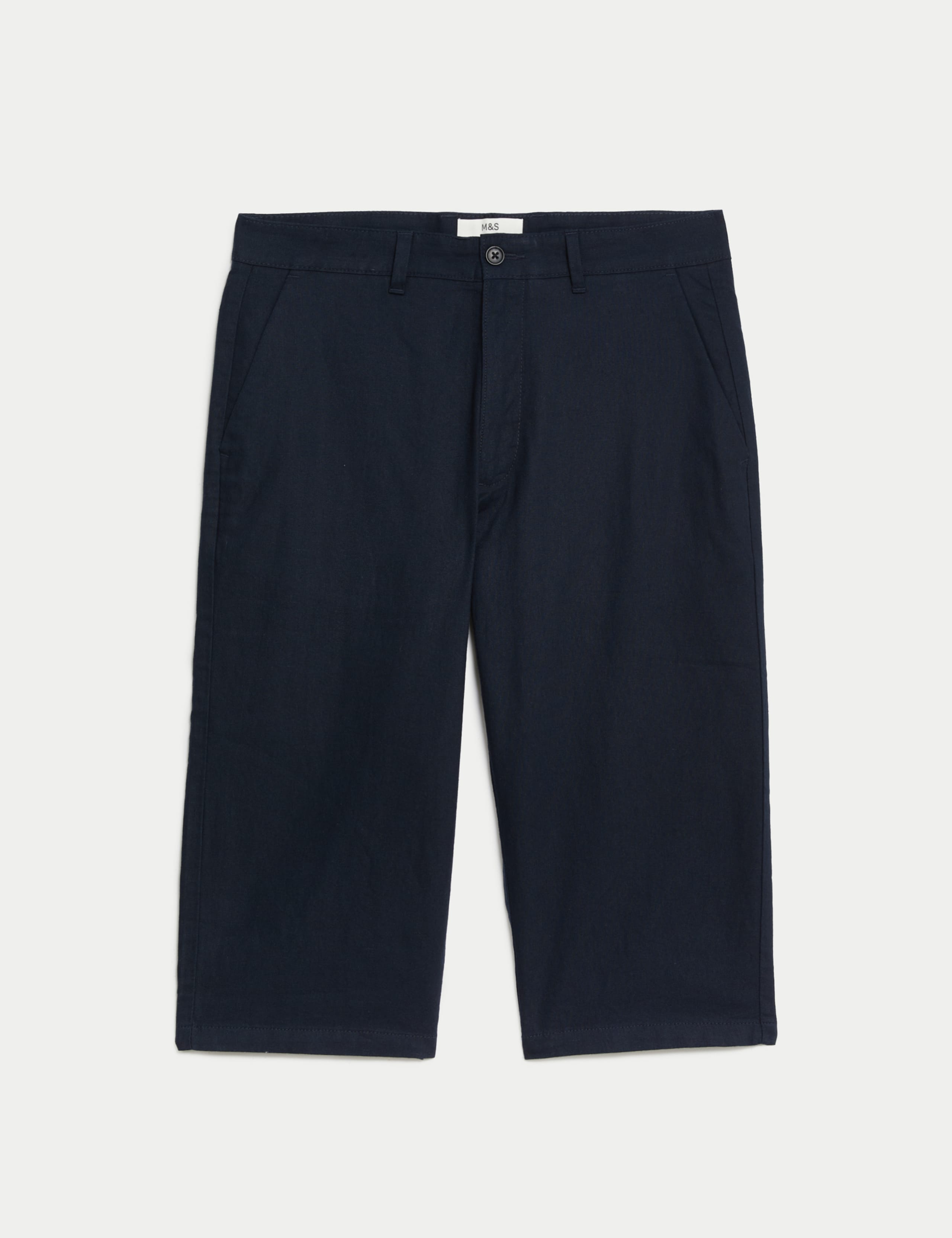 Linen Blend 3/4 Leg Shorts 2 of 5