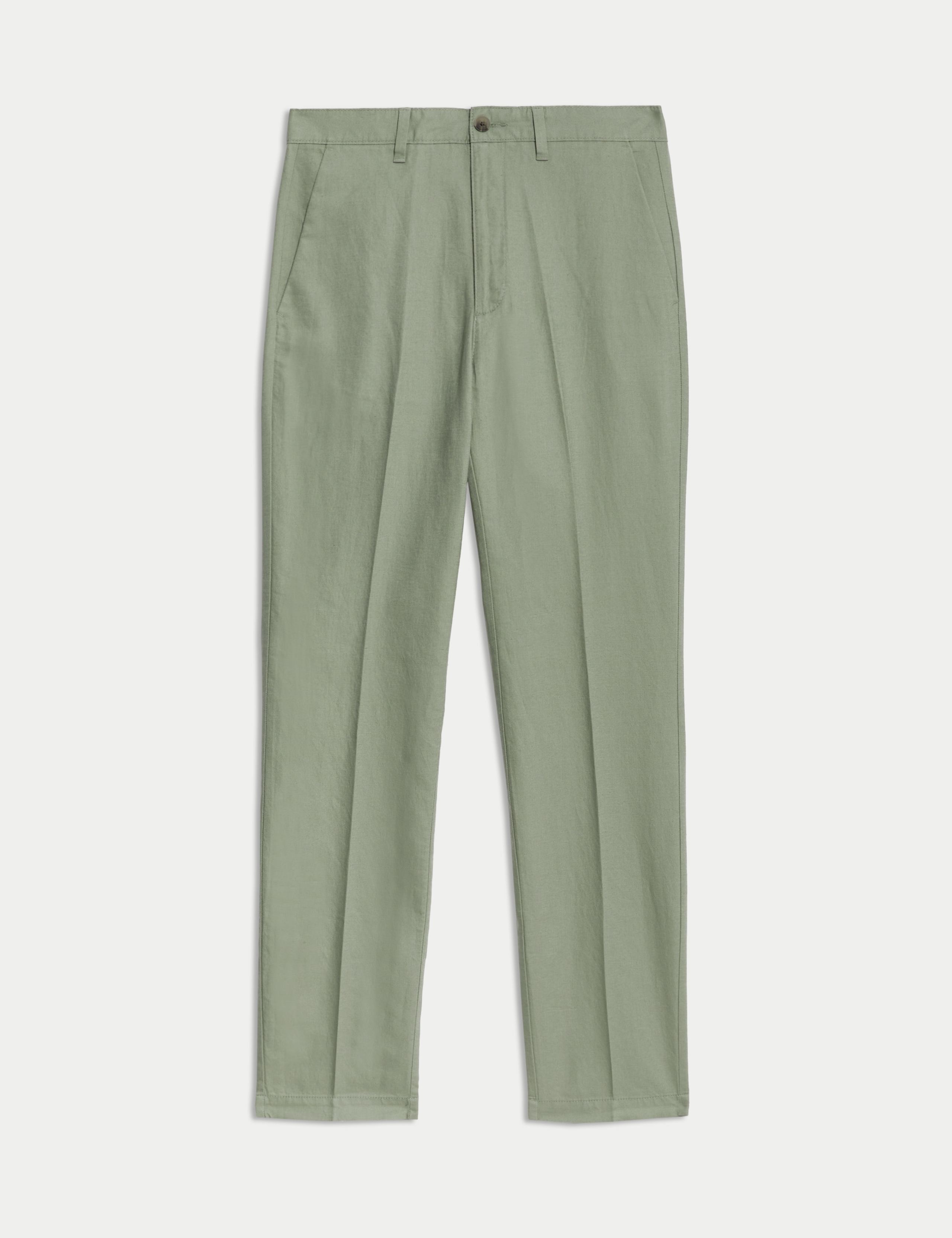 Regular Fit Cotton Linen Blend Chinos 2 of 5